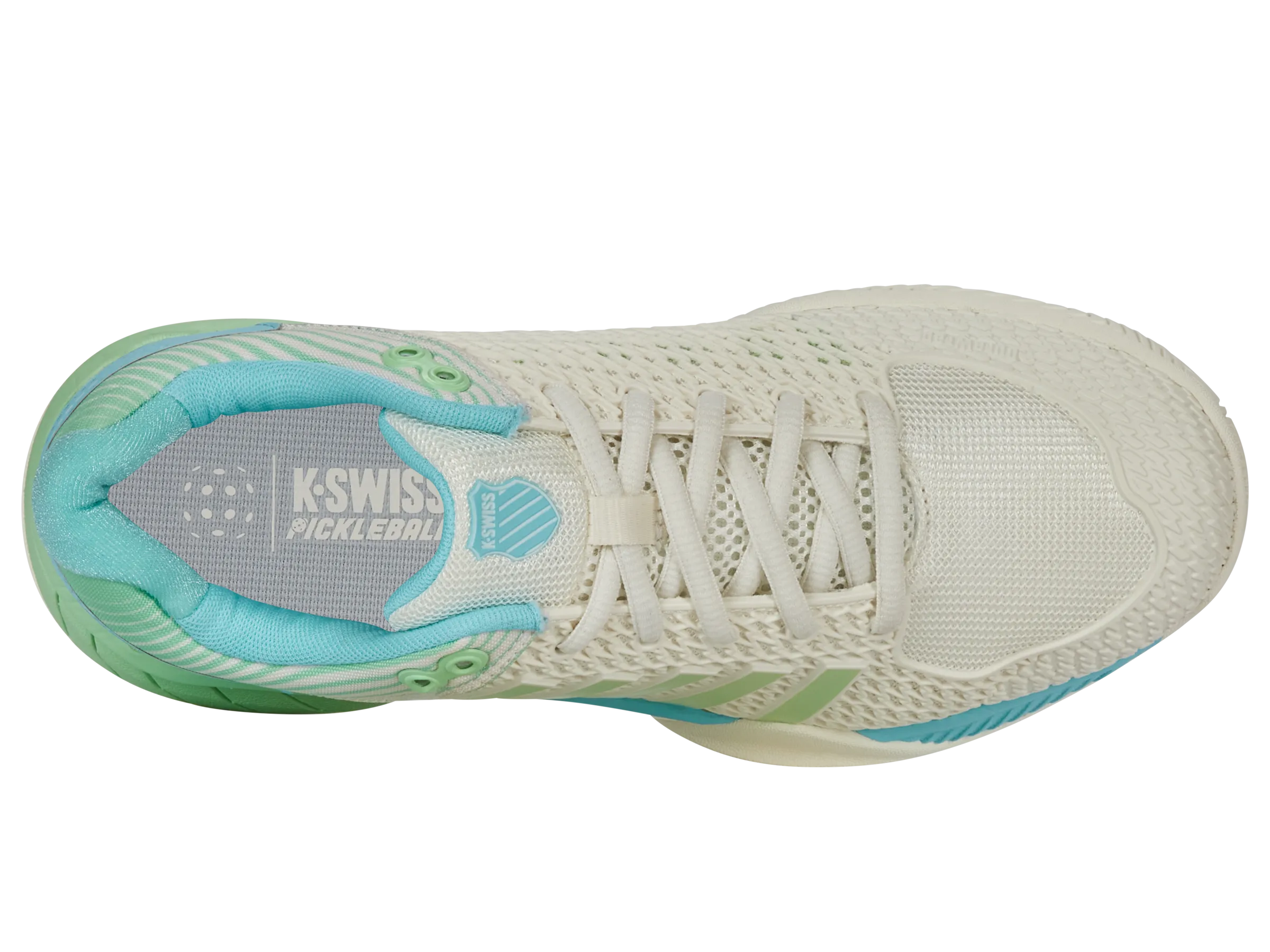 K.SWISS 97292-258-W | EXPRESS LIGHT PICKLEBALL-WIDE | EGRET/PATINA GREEN