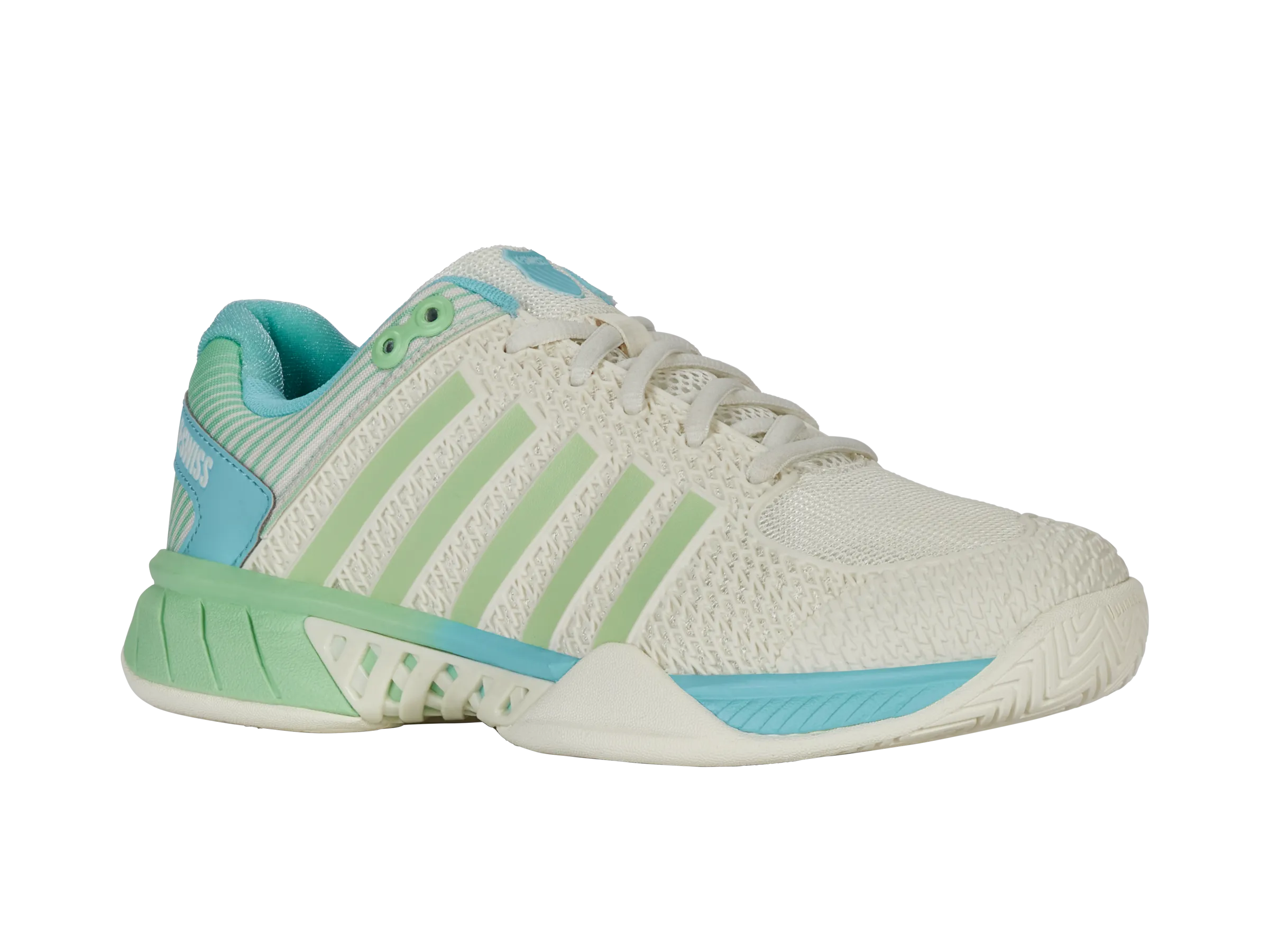 K.SWISS 97292-258-W | EXPRESS LIGHT PICKLEBALL-WIDE | EGRET/PATINA GREEN