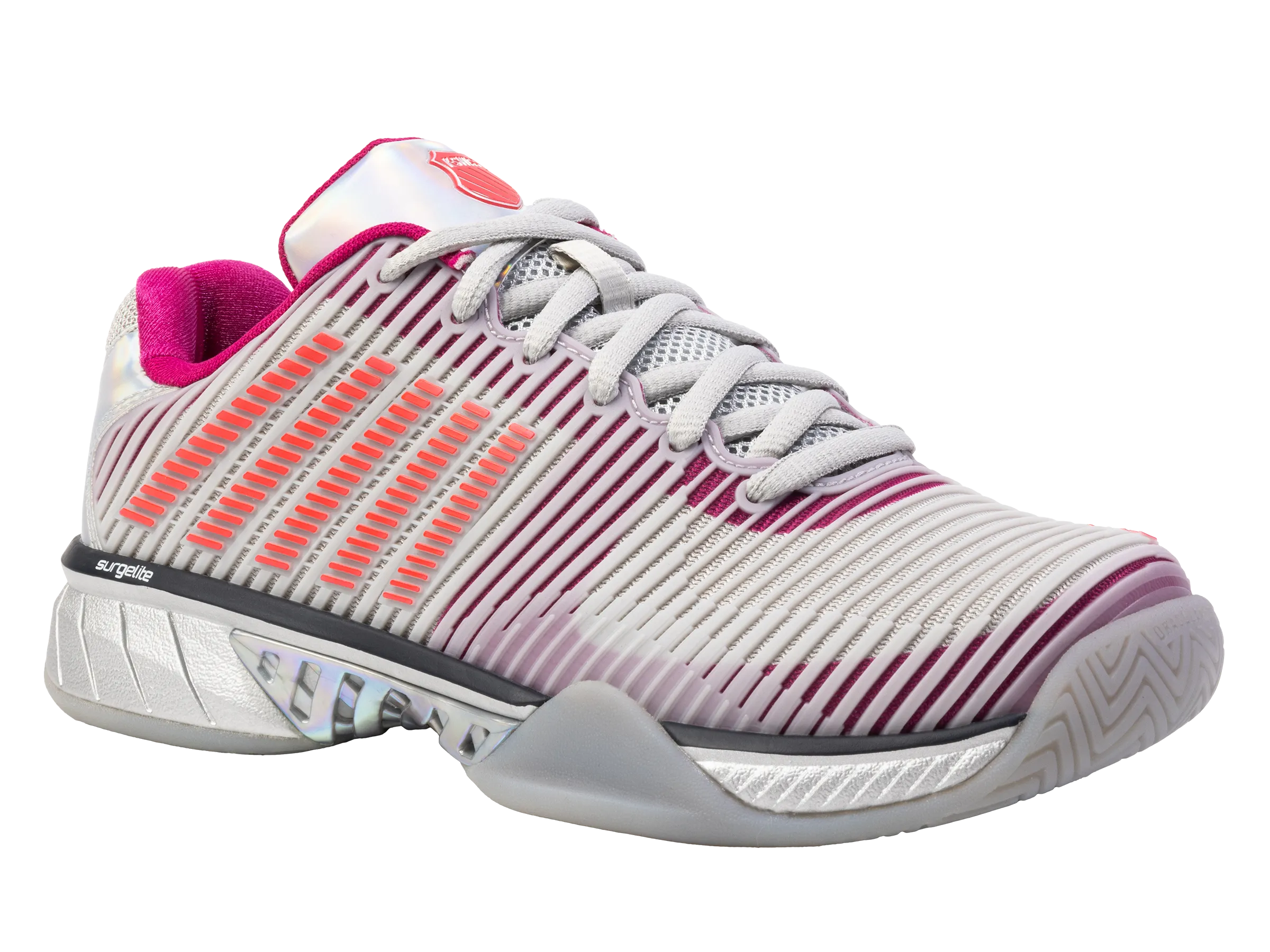 K.SWISS 97382-093-M | HYPERCOURT EXPRESS 2  LUCKY IN LOVE | SILVER/HARBOUR MIST/DRAGON FRUIT