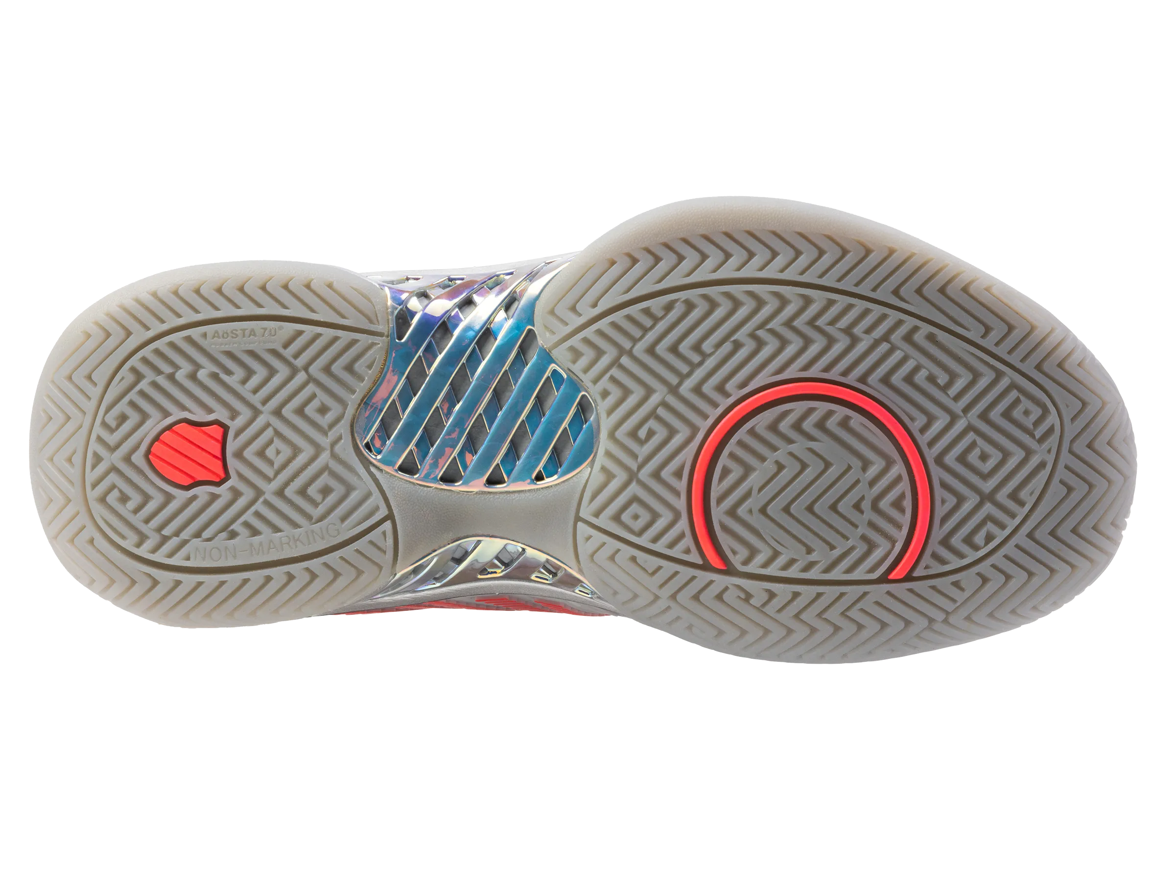 K.SWISS 97382-093-M | HYPERCOURT EXPRESS 2  LUCKY IN LOVE | SILVER/HARBOUR MIST/DRAGON FRUIT