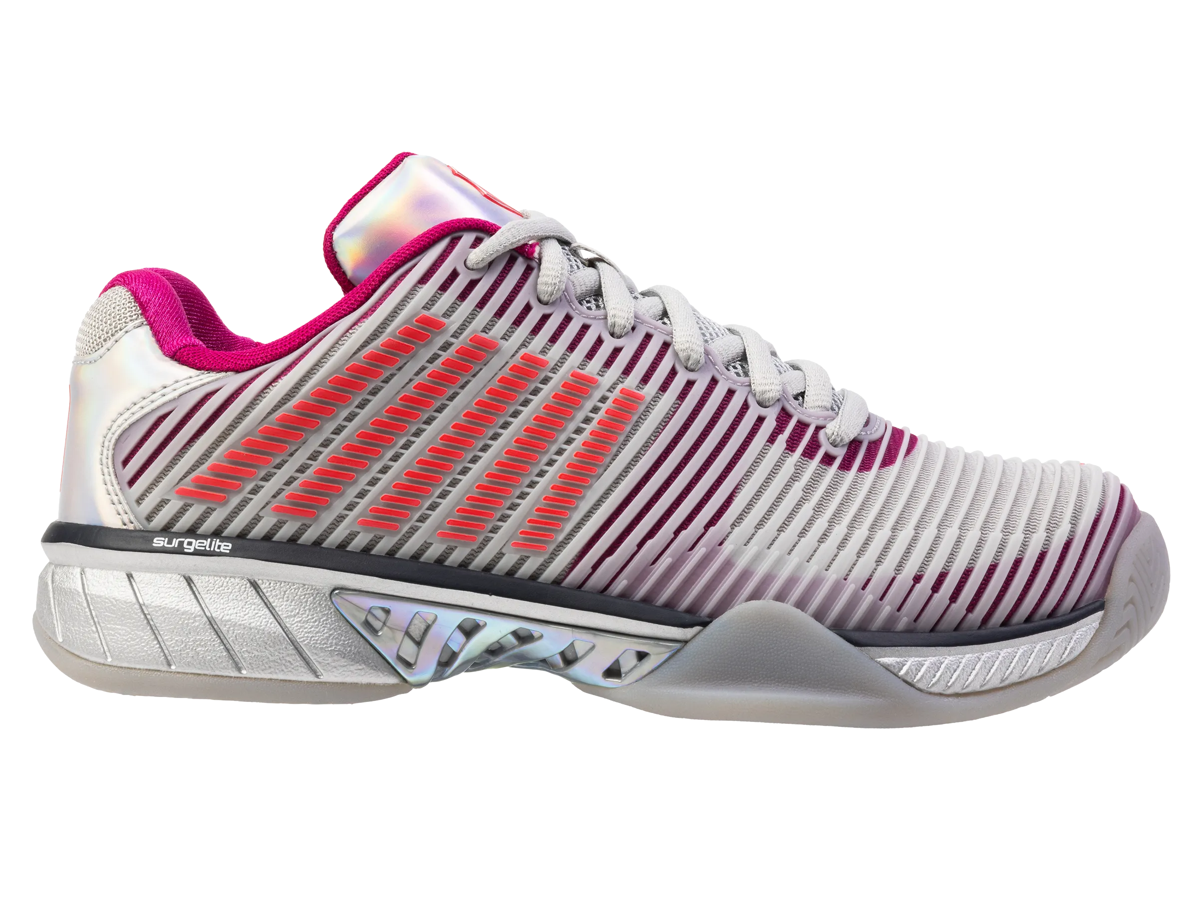 K.SWISS 97382-093-M | HYPERCOURT EXPRESS 2  LUCKY IN LOVE | SILVER/HARBOUR MIST/DRAGON FRUIT