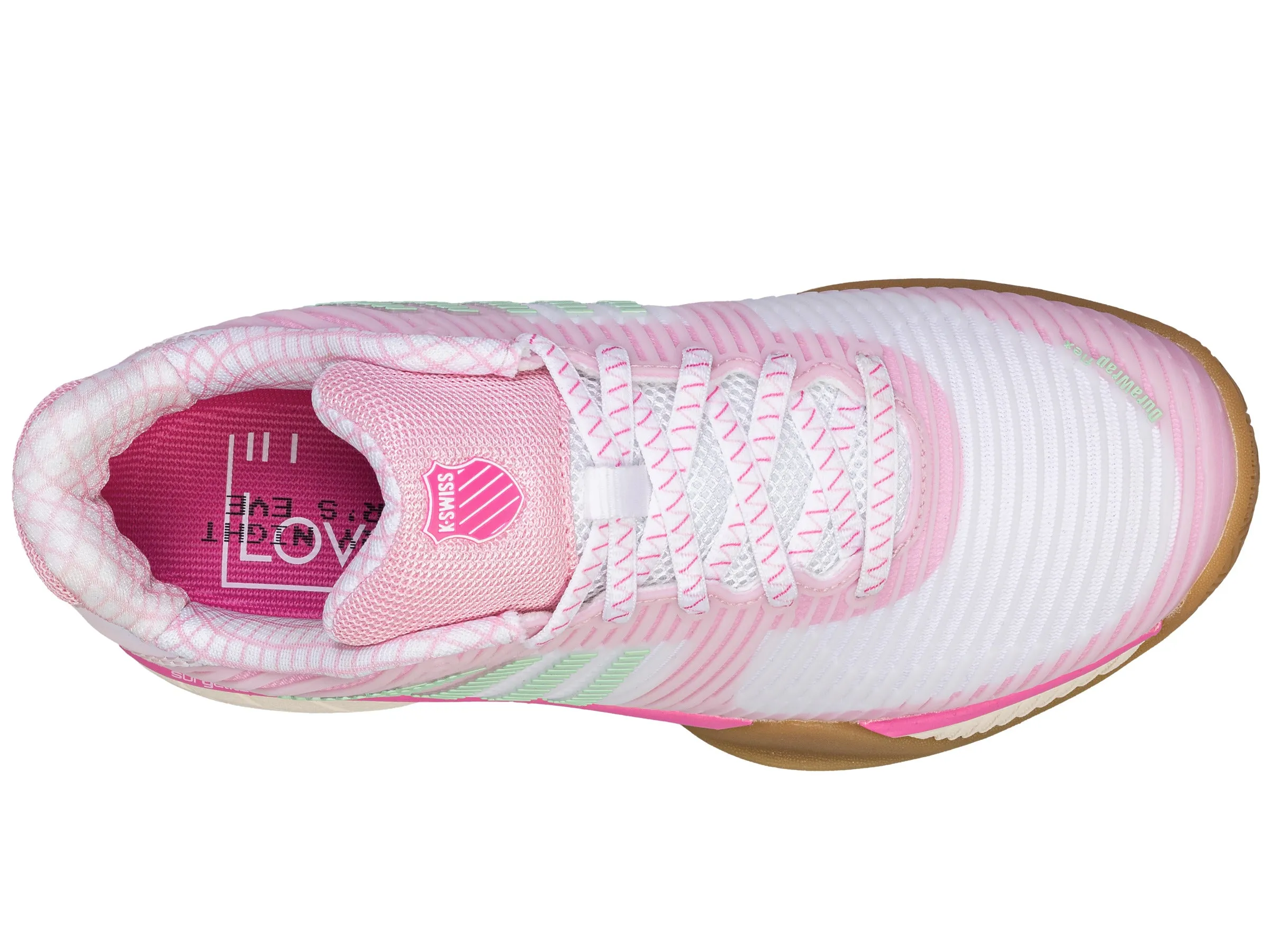K.SWISS 97382-105-M | HYPERCOURT EXPRESS 2  LUCKY IN LOVE | WHITE/PEONY/BISCAYNE