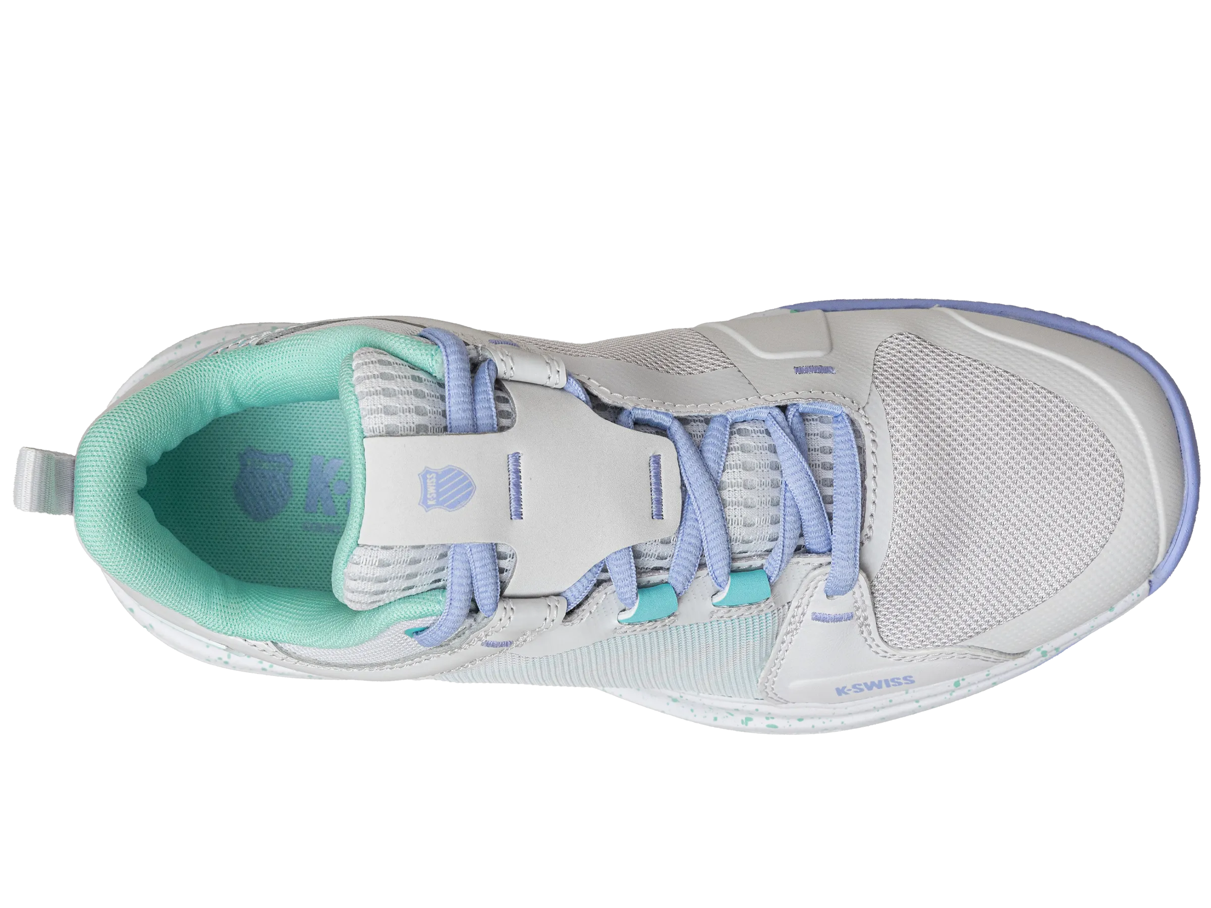 K.SWISS 97395-095-M | ULTRASHOT TEAM | NIMBUS CLOUD/NEON PURPLE/NEON TEAL