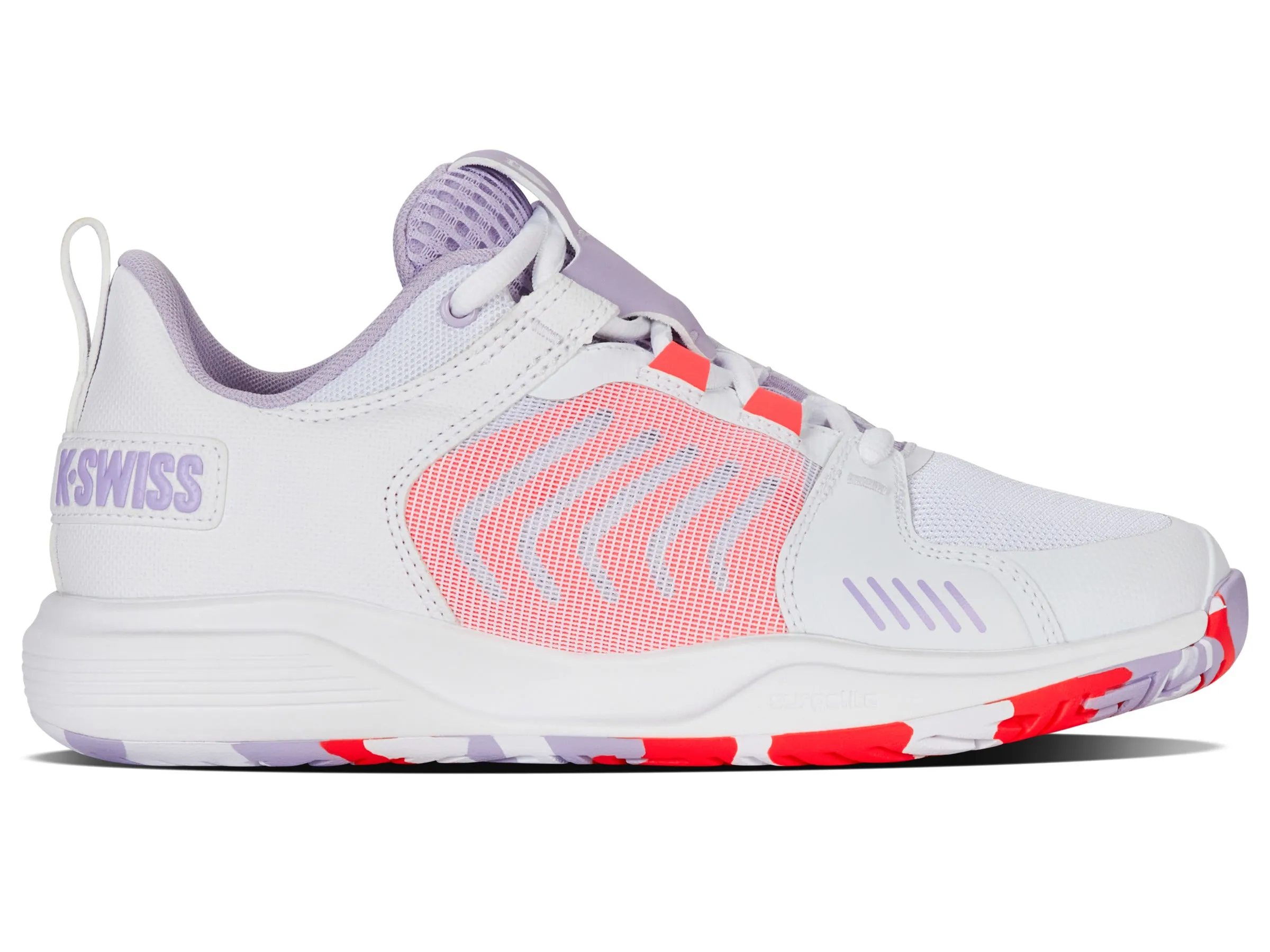 K.SWISS 97395-182-M | ULTRASHOT TEAM | WHITE/ORCHID PETAL/NEON BLAZE