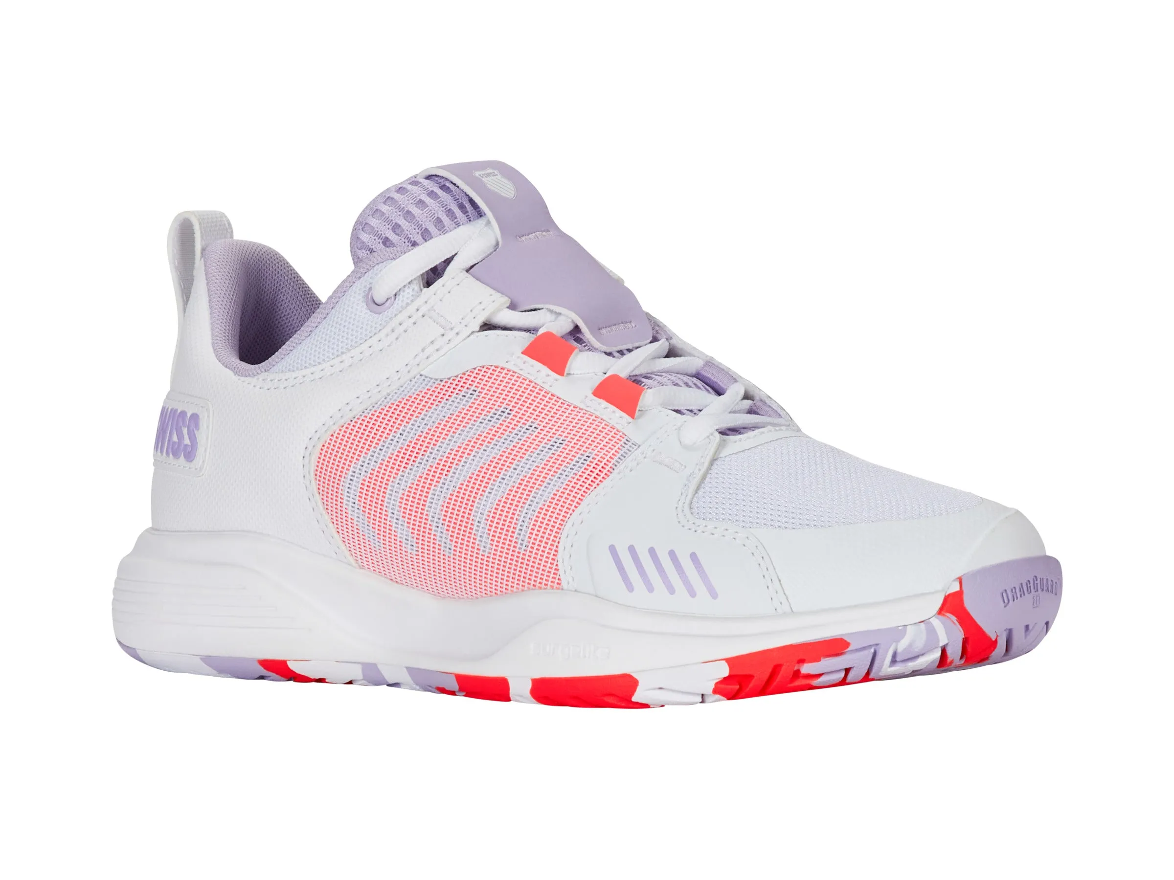 K.SWISS 97395-182-M | ULTRASHOT TEAM | WHITE/ORCHID PETAL/NEON BLAZE