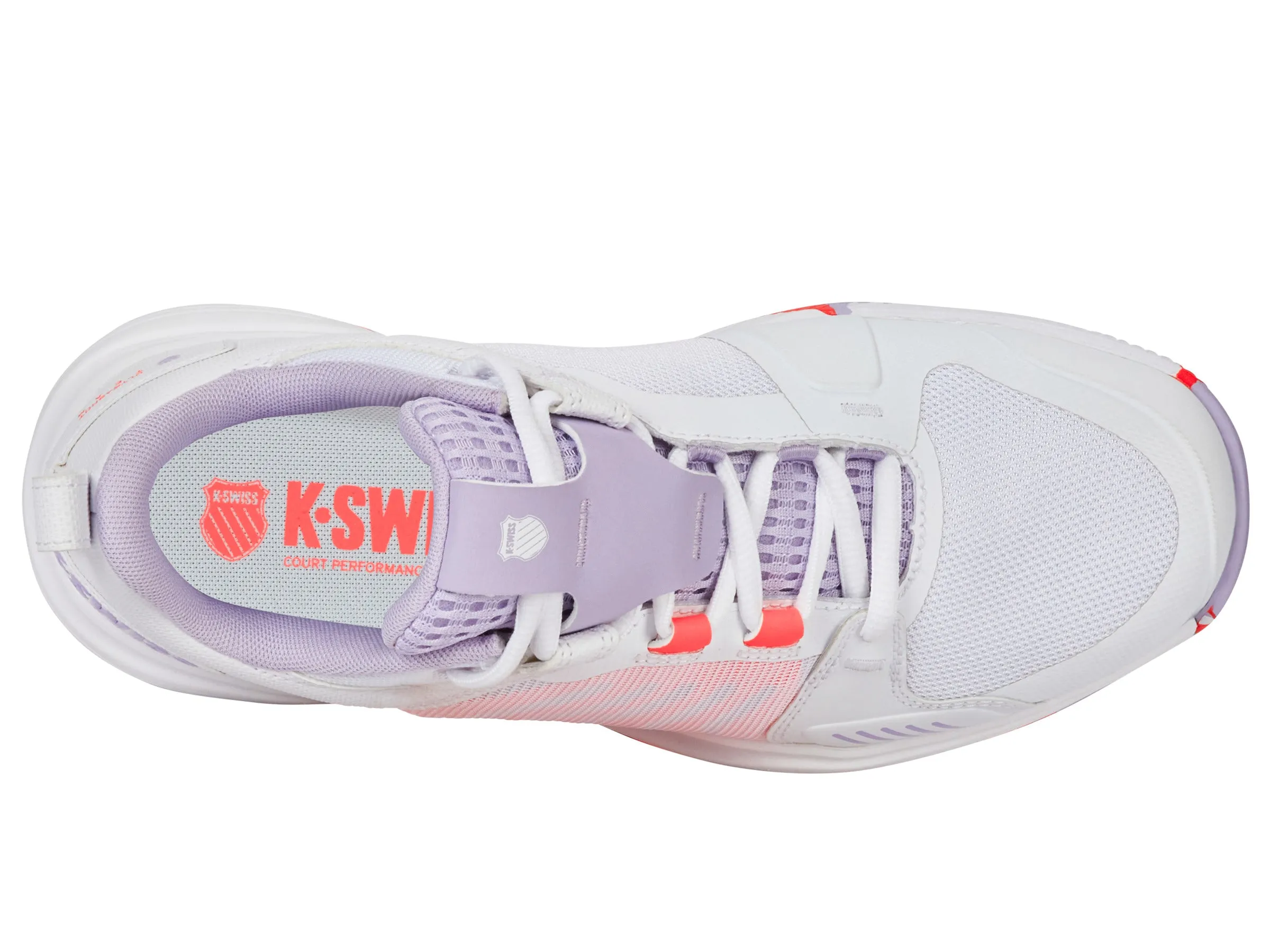 K.SWISS 97395-182-M | ULTRASHOT TEAM | WHITE/ORCHID PETAL/NEON BLAZE