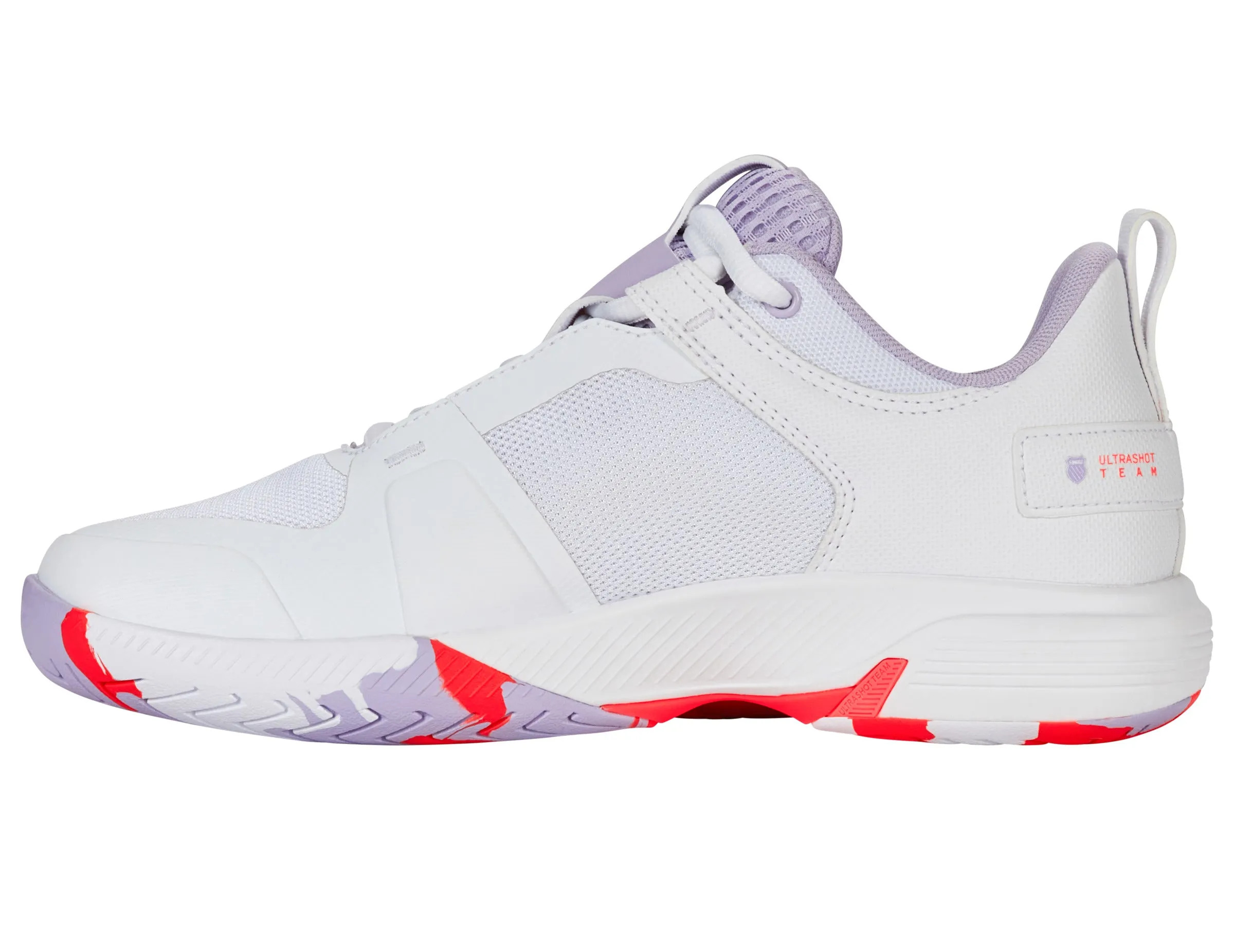 K.SWISS 97395-182-M | ULTRASHOT TEAM | WHITE/ORCHID PETAL/NEON BLAZE