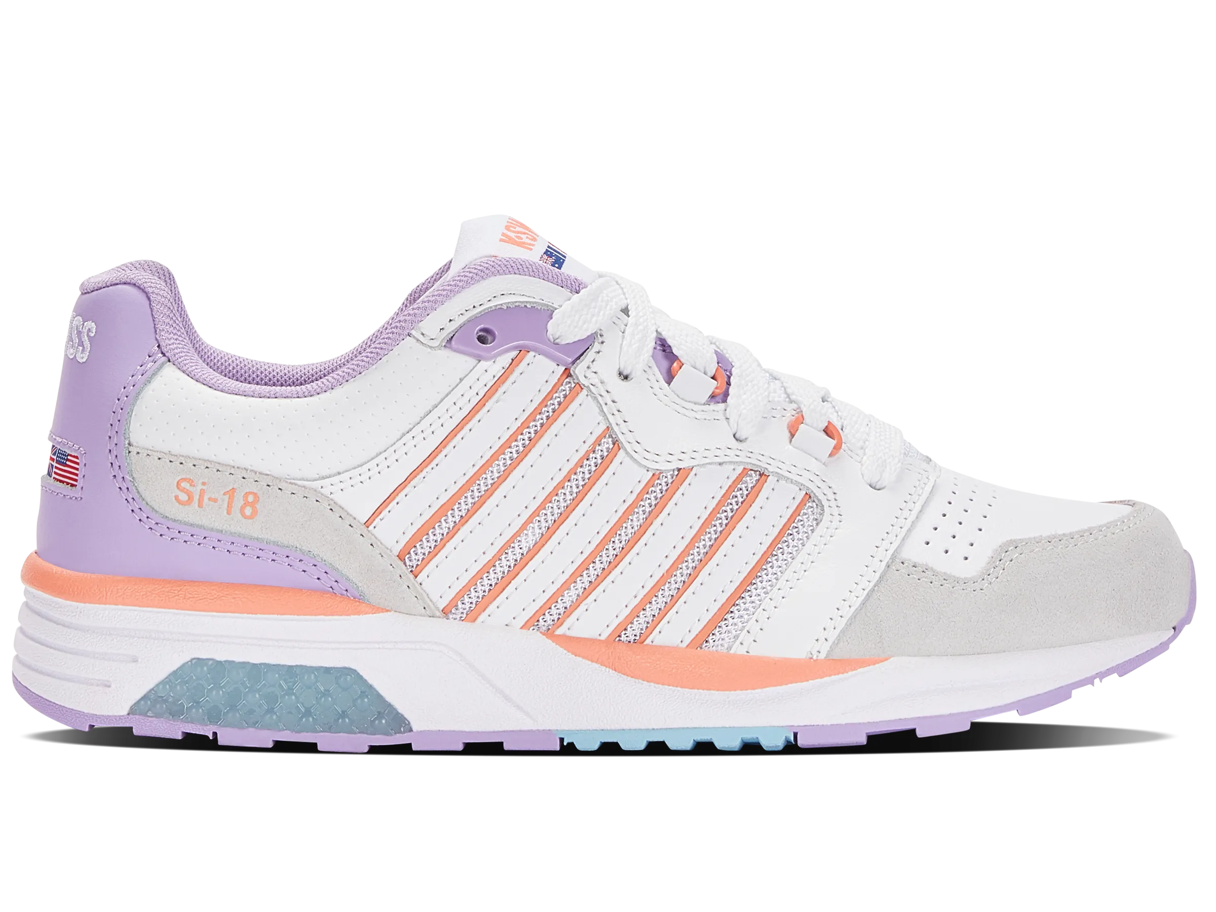 K.SWISS 97920-181-M | SI-18 RANNELL | WHITE/PURPLE ROSE/CANYON SUNSET