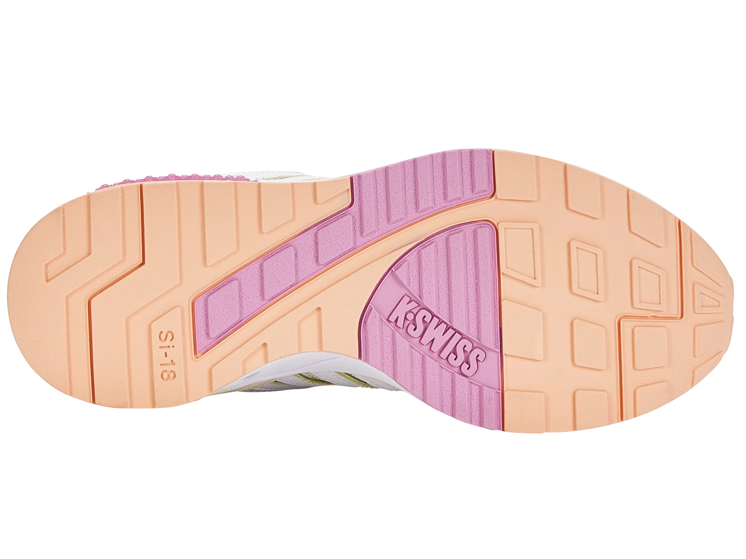 K.SWISS 97920-185-M | SI-18 RANNELL | WHITE/ALMOST APRICOT/DAQUIRI GREEN