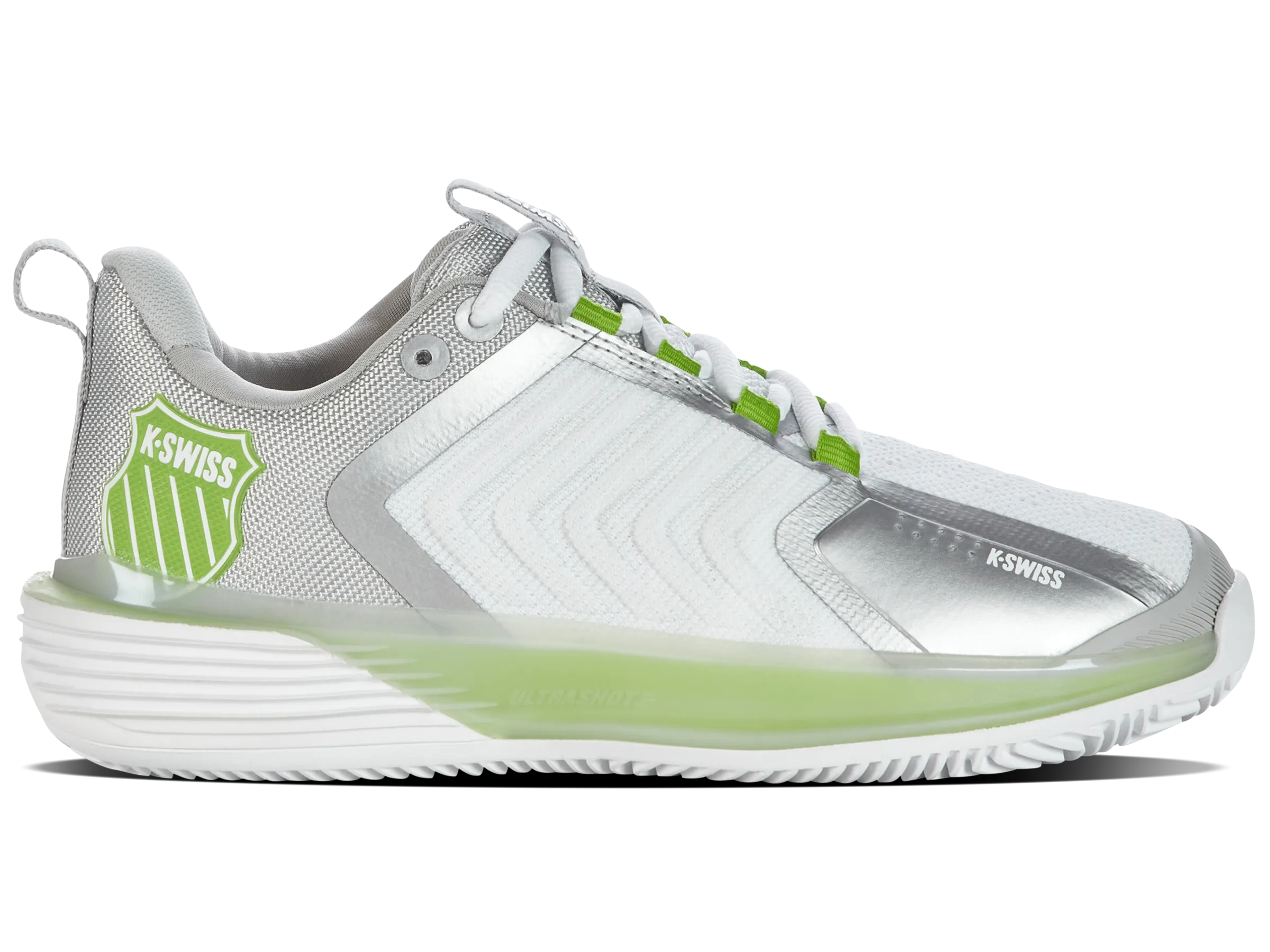 K.SWISS 98415-956-M | ULTRASHOT 3 HB | WHITE/GRAY VIOLET/LIME GREEN