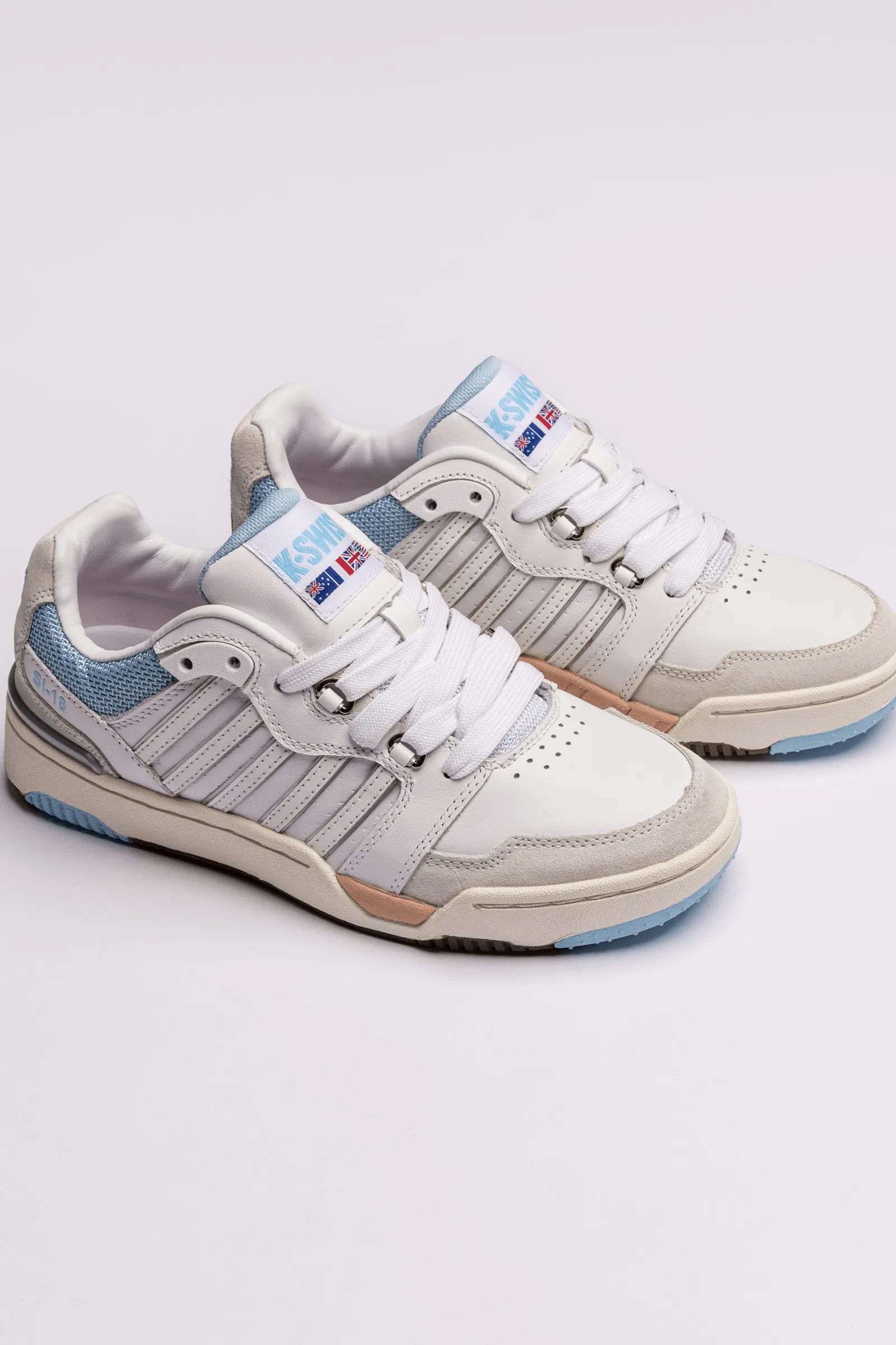 K.SWISS 98531-130-M | SI-18 RIVAL | WHITE/SKY BLUE/CANYON SUNSET