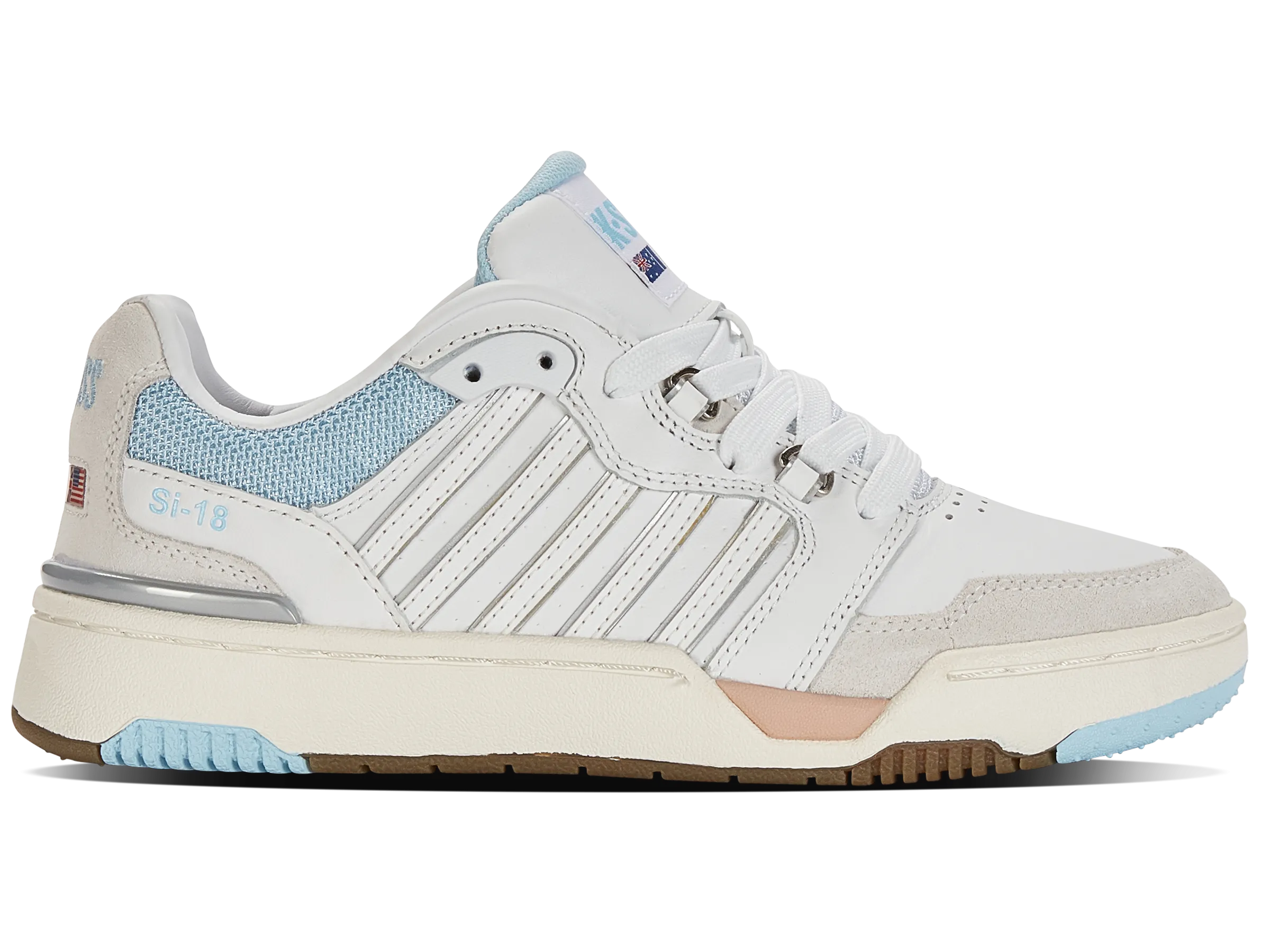 K.SWISS 98531-130-M | SI-18 RIVAL | WHITE/SKY BLUE/CANYON SUNSET