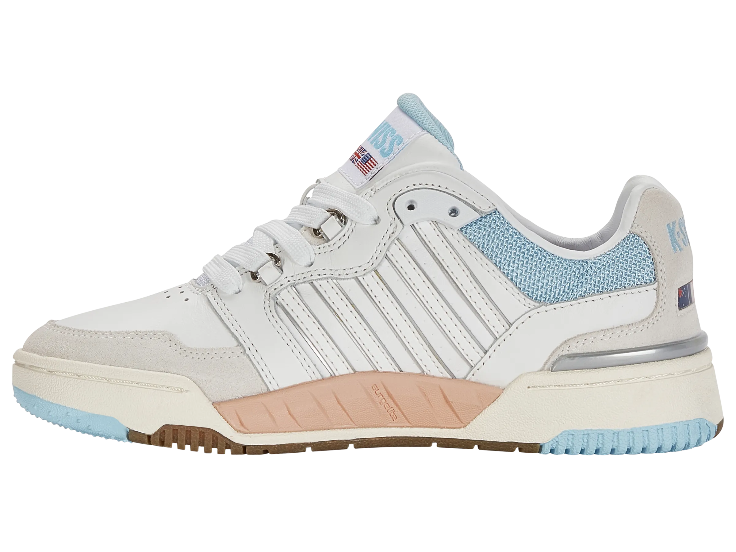 K.SWISS 98531-130-M | SI-18 RIVAL | WHITE/SKY BLUE/CANYON SUNSET