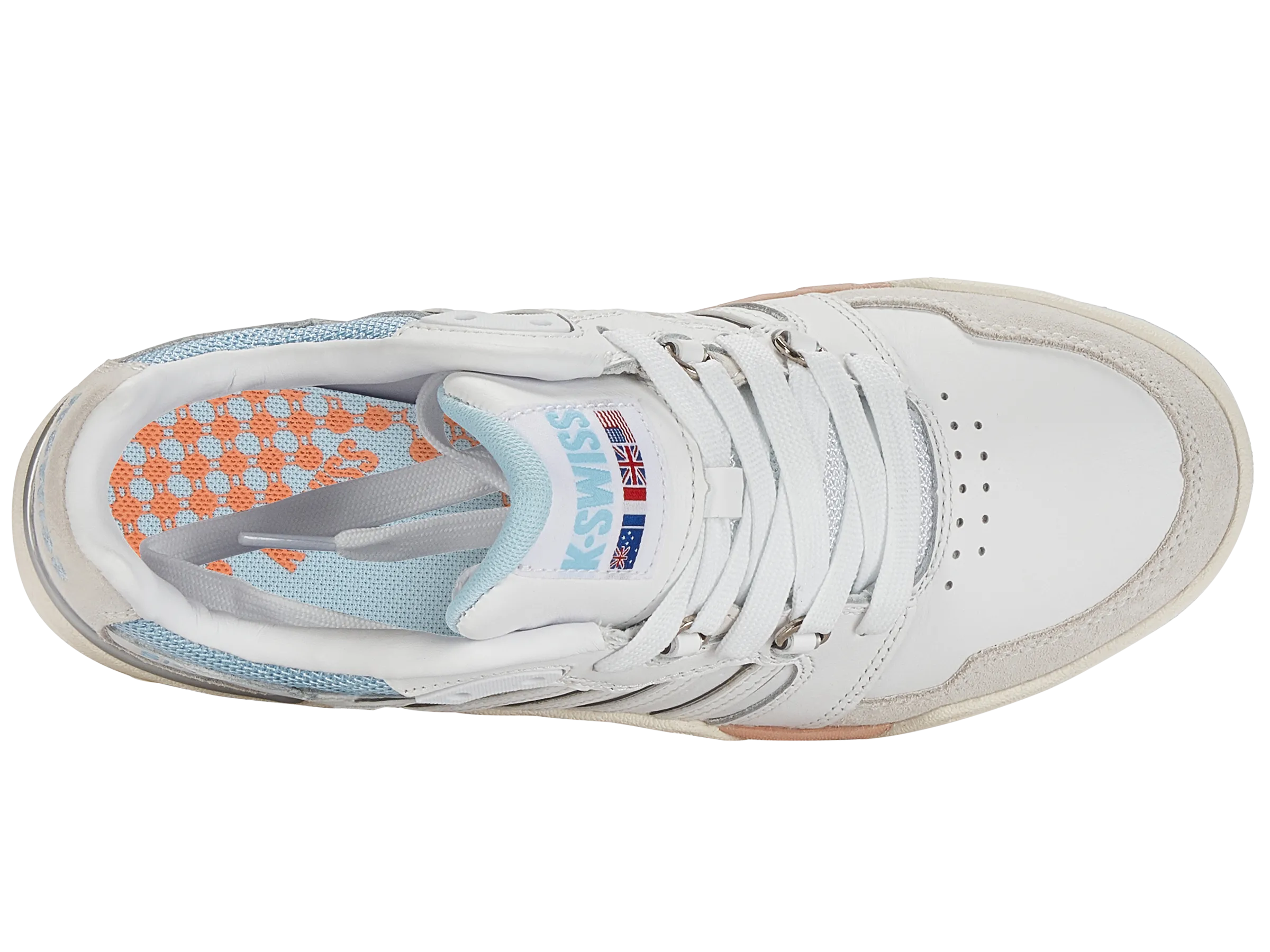 K.SWISS 98531-130-M | SI-18 RIVAL | WHITE/SKY BLUE/CANYON SUNSET