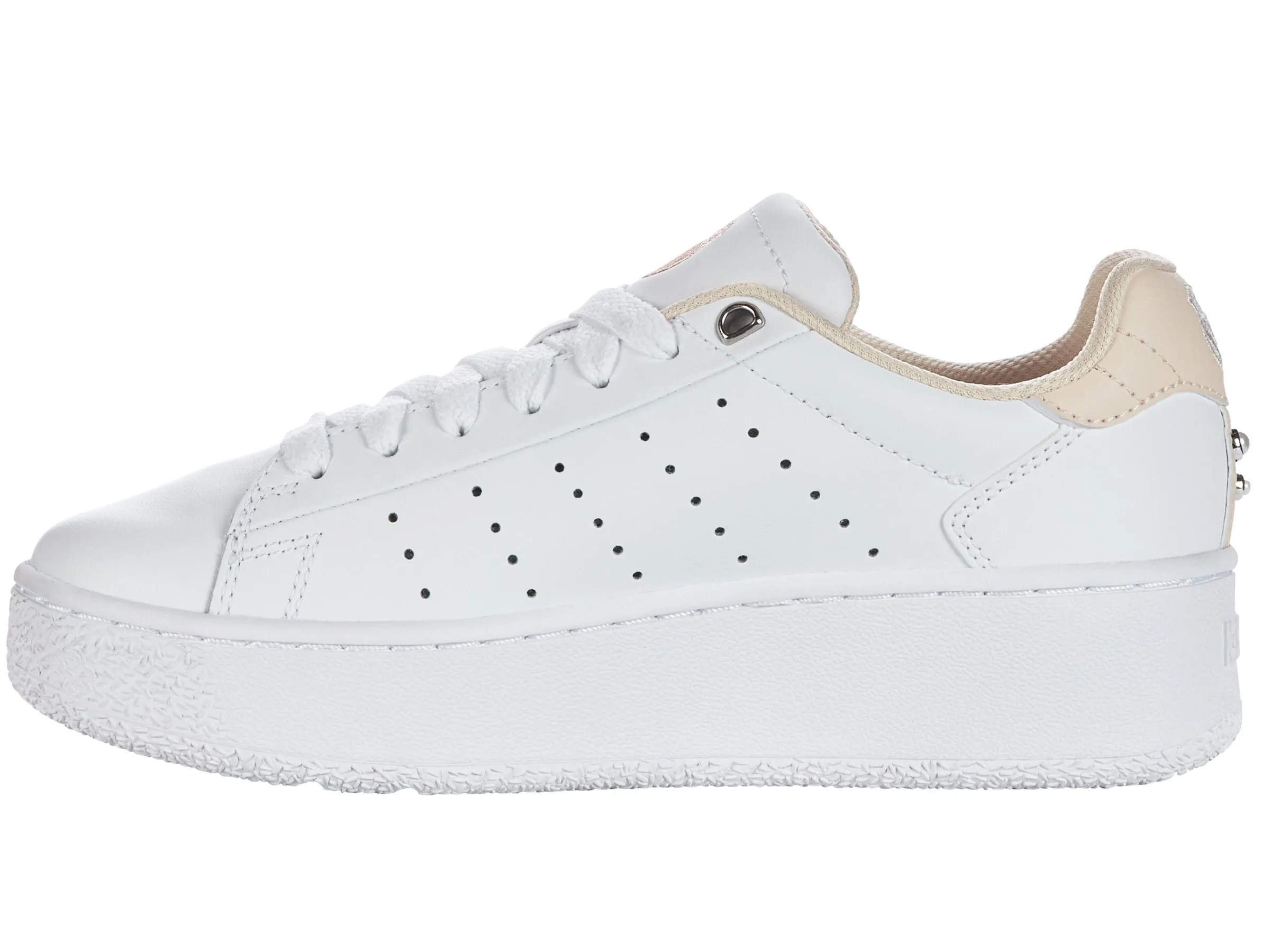 K.SWISS 98536-951-M | CLASSIC PF PLATFORM | WHITE/CREAM TAN/PEARL