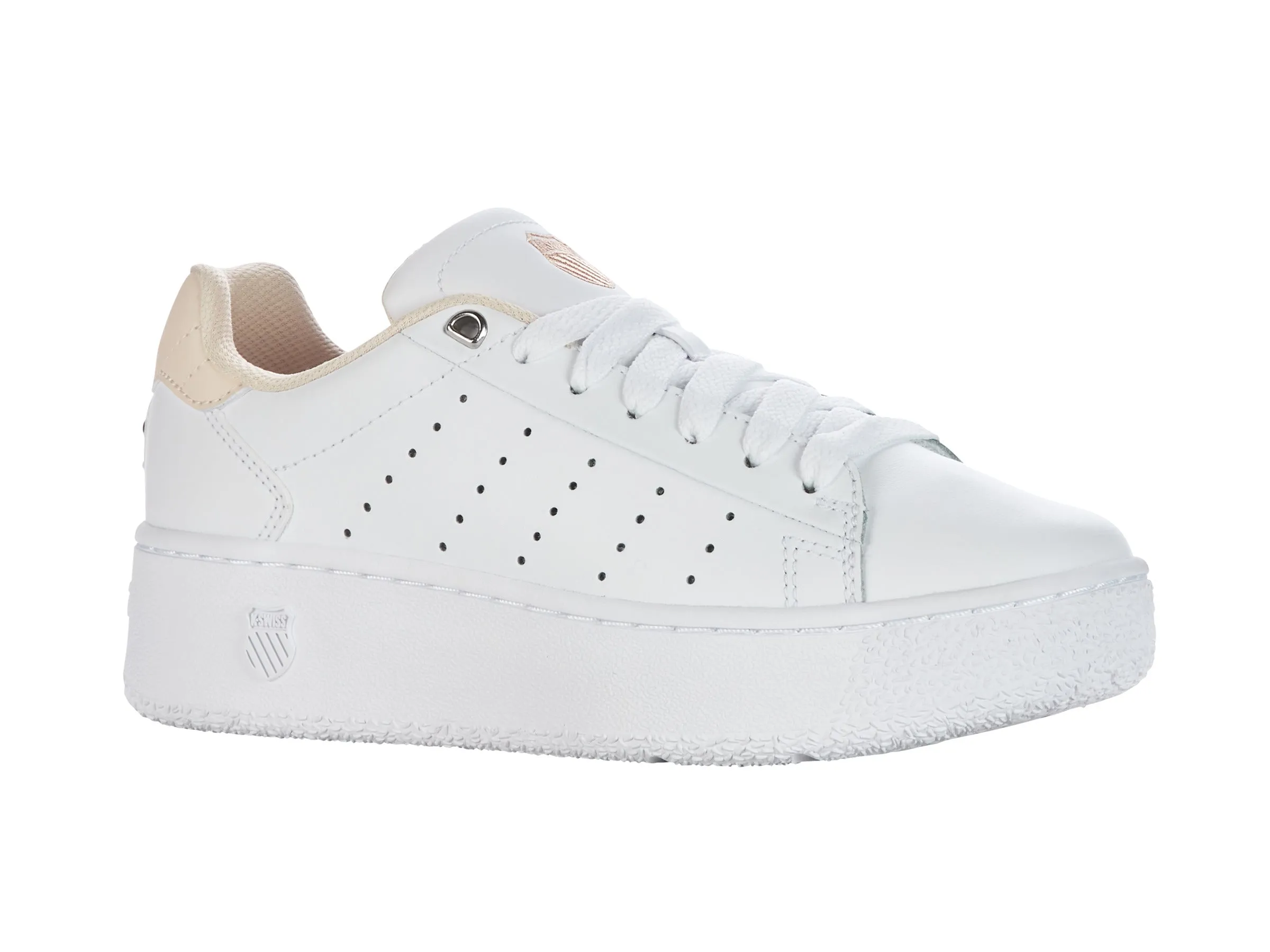 K.SWISS 98536-951-M | CLASSIC PF PLATFORM | WHITE/CREAM TAN/PEARL
