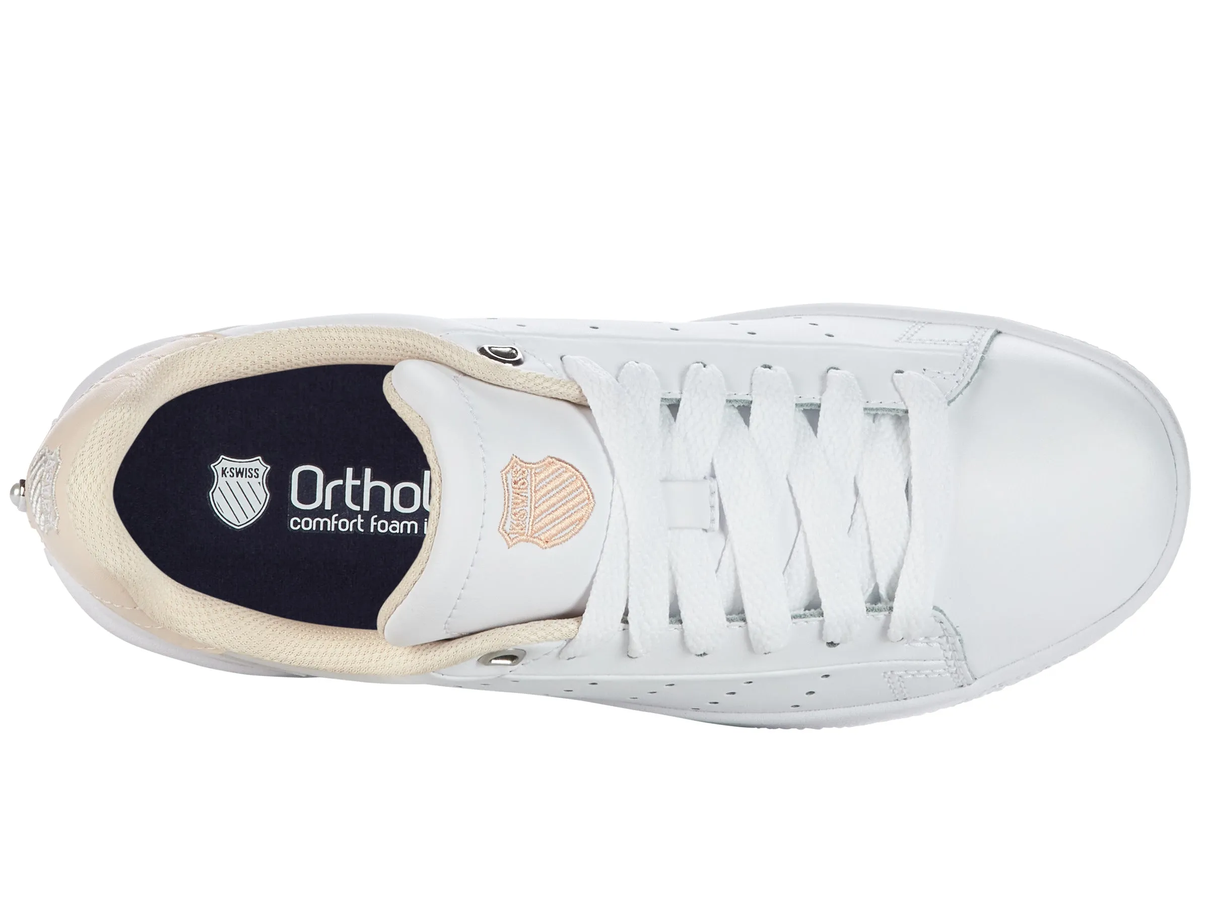 K.SWISS 98536-951-M | CLASSIC PF PLATFORM | WHITE/CREAM TAN/PEARL