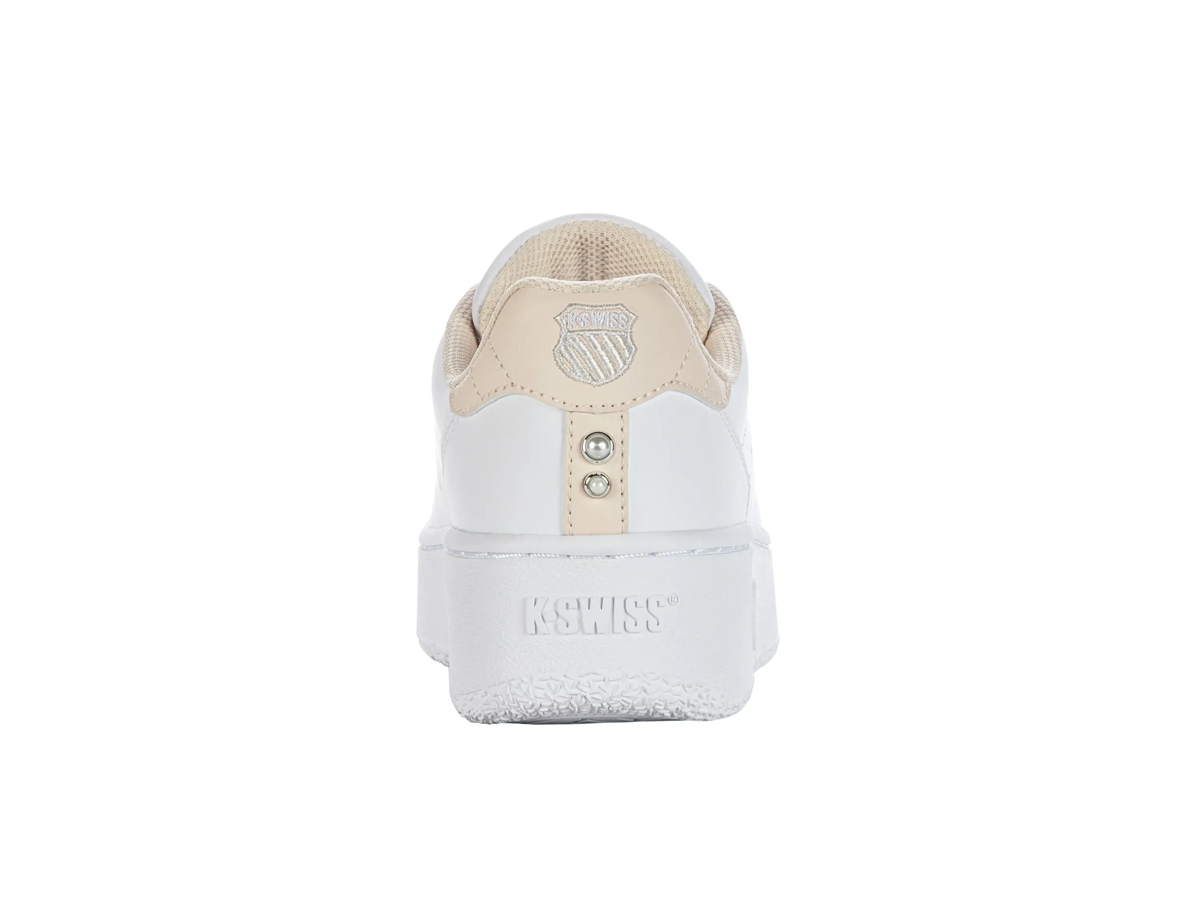 K.SWISS 98536-951-M | CLASSIC PF PLATFORM | WHITE/CREAM TAN/PEARL