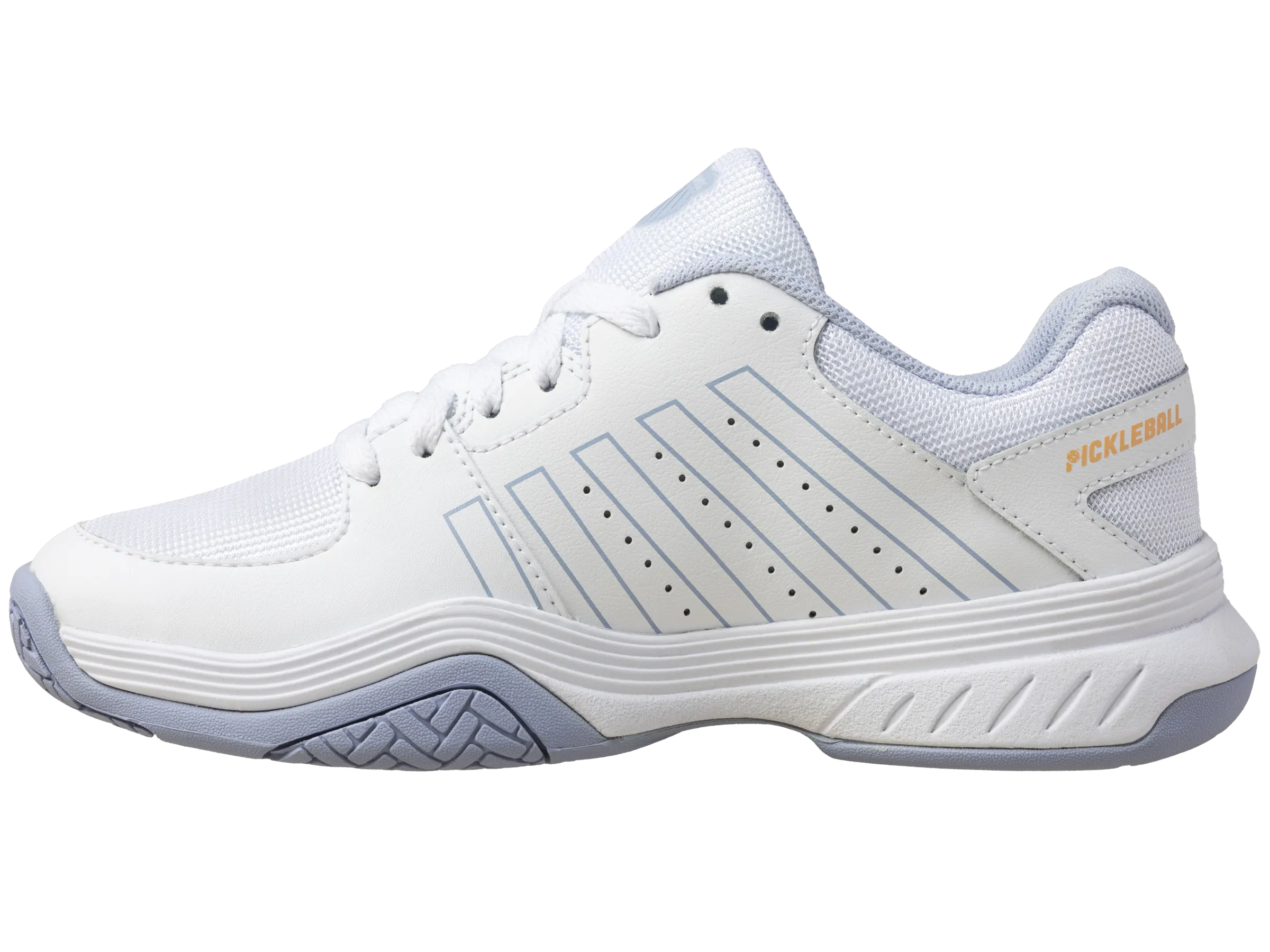 K.SWISS 98552-958-M | COURT EXPRESS PICKLEBALL | WHITE/HEATHER/PEACH FUZZ
