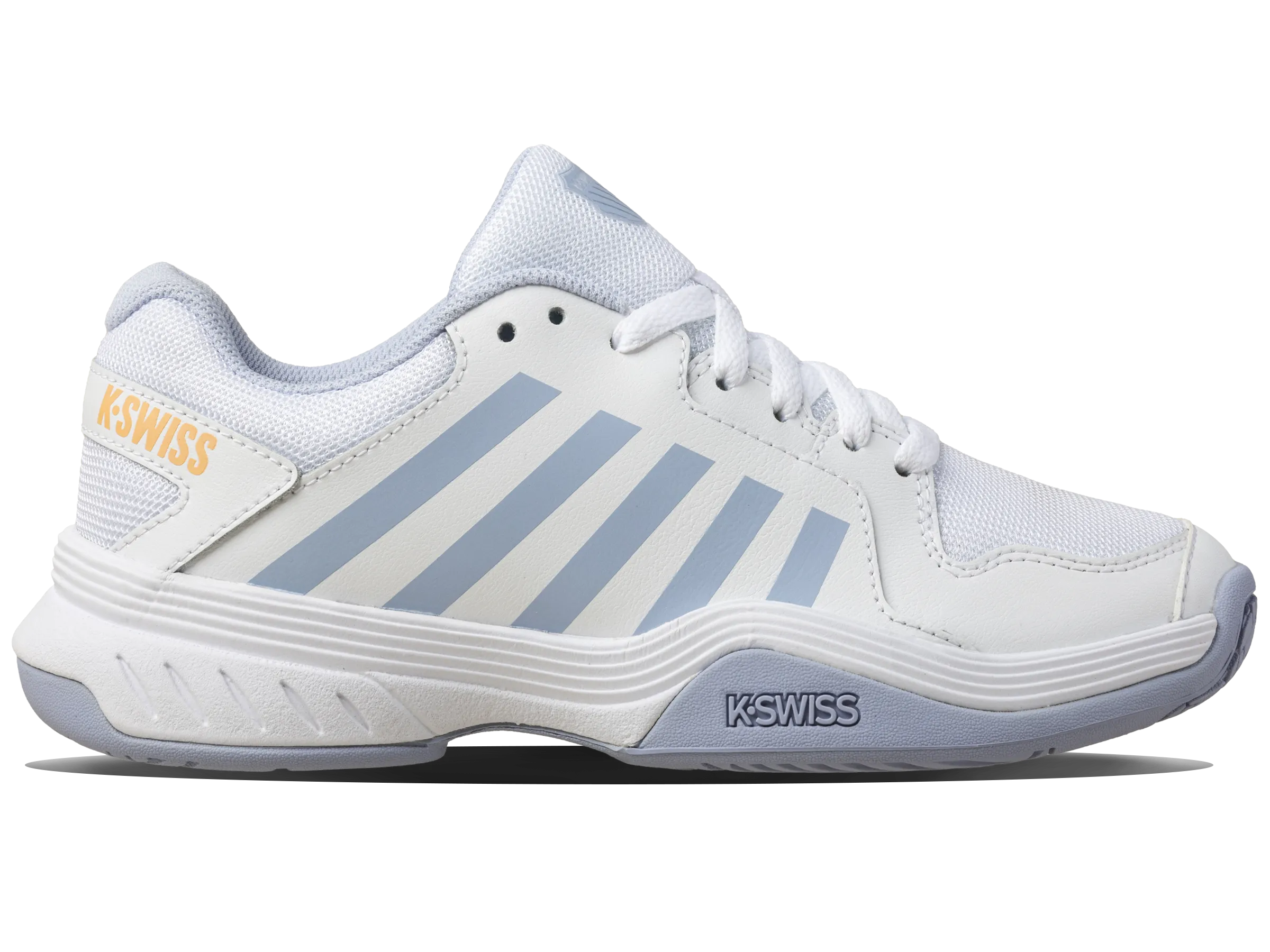 K.SWISS 98552-958-M | COURT EXPRESS PICKLEBALL | WHITE/HEATHER/PEACH FUZZ