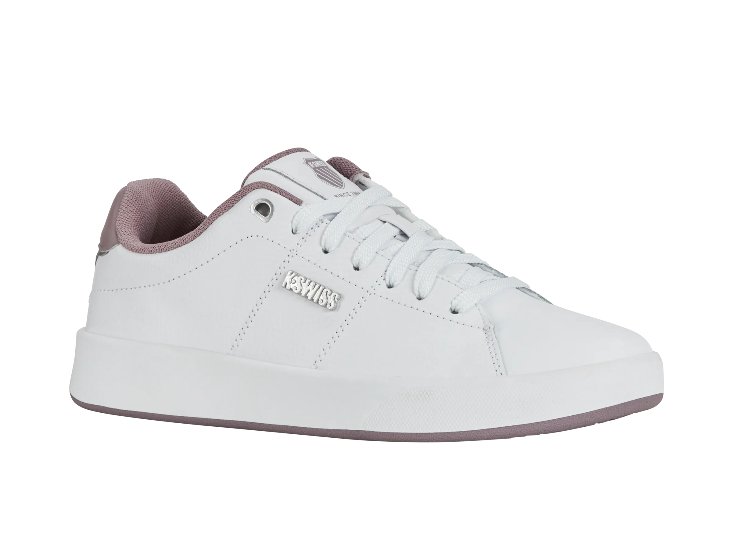 K.SWISS 98899-114-M | COURT CAMEO II | WHITE/PURPLE DOVE/SILVER