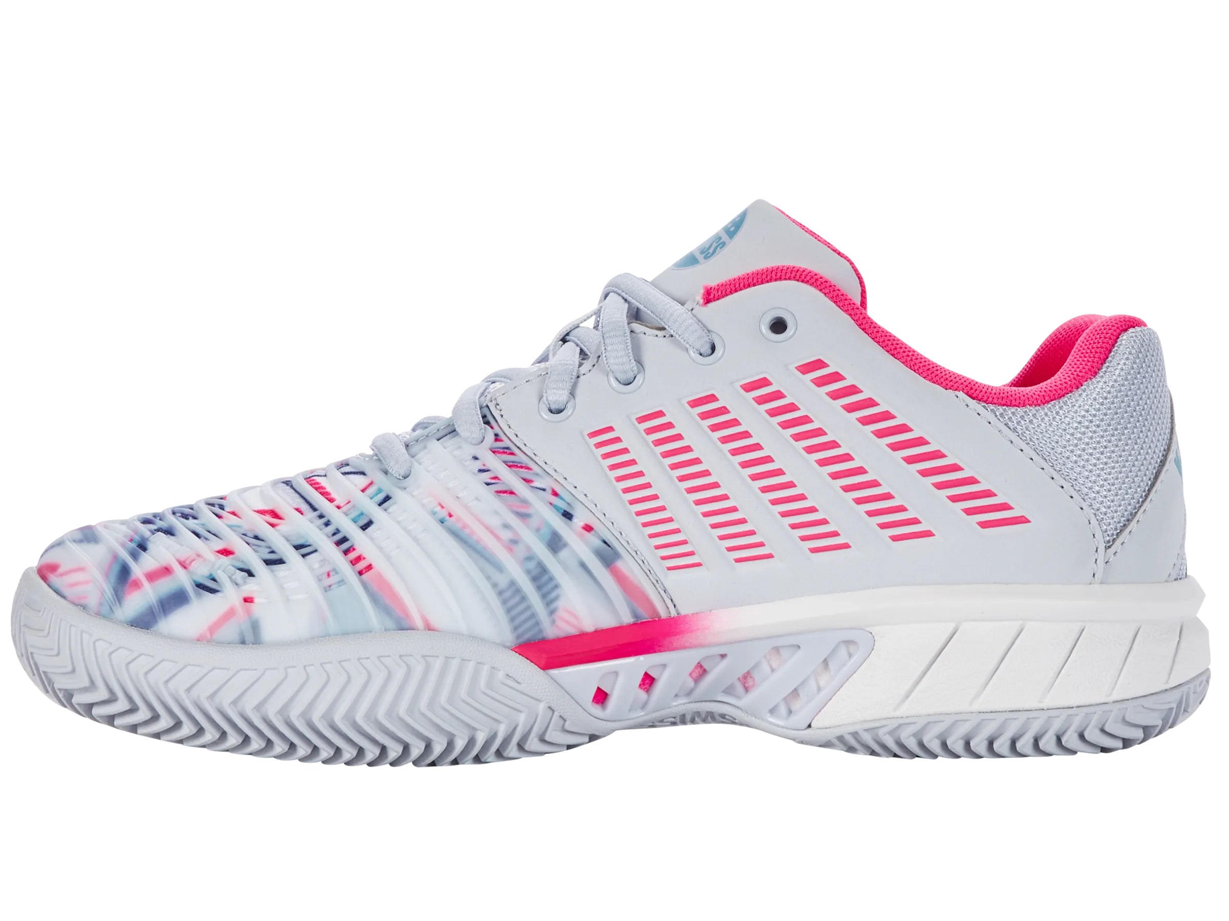 K.SWISS 98900-026-M | EXPRESS LIGHT 3 PADEL | ARCTIC ICE/WHITE/NEON PINK