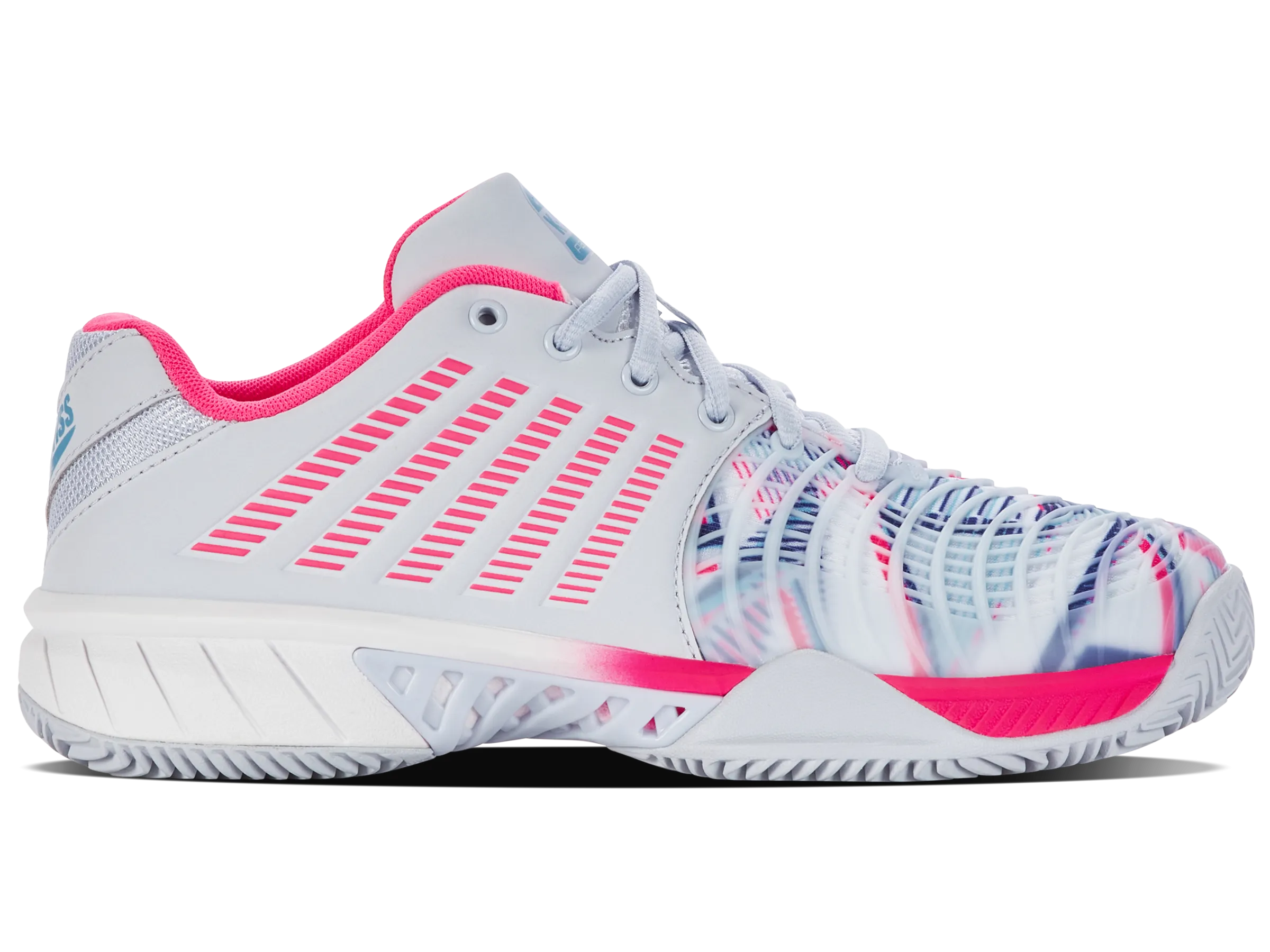 K.SWISS 98900-026-M | EXPRESS LIGHT 3 PADEL | ARCTIC ICE/WHITE/NEON PINK