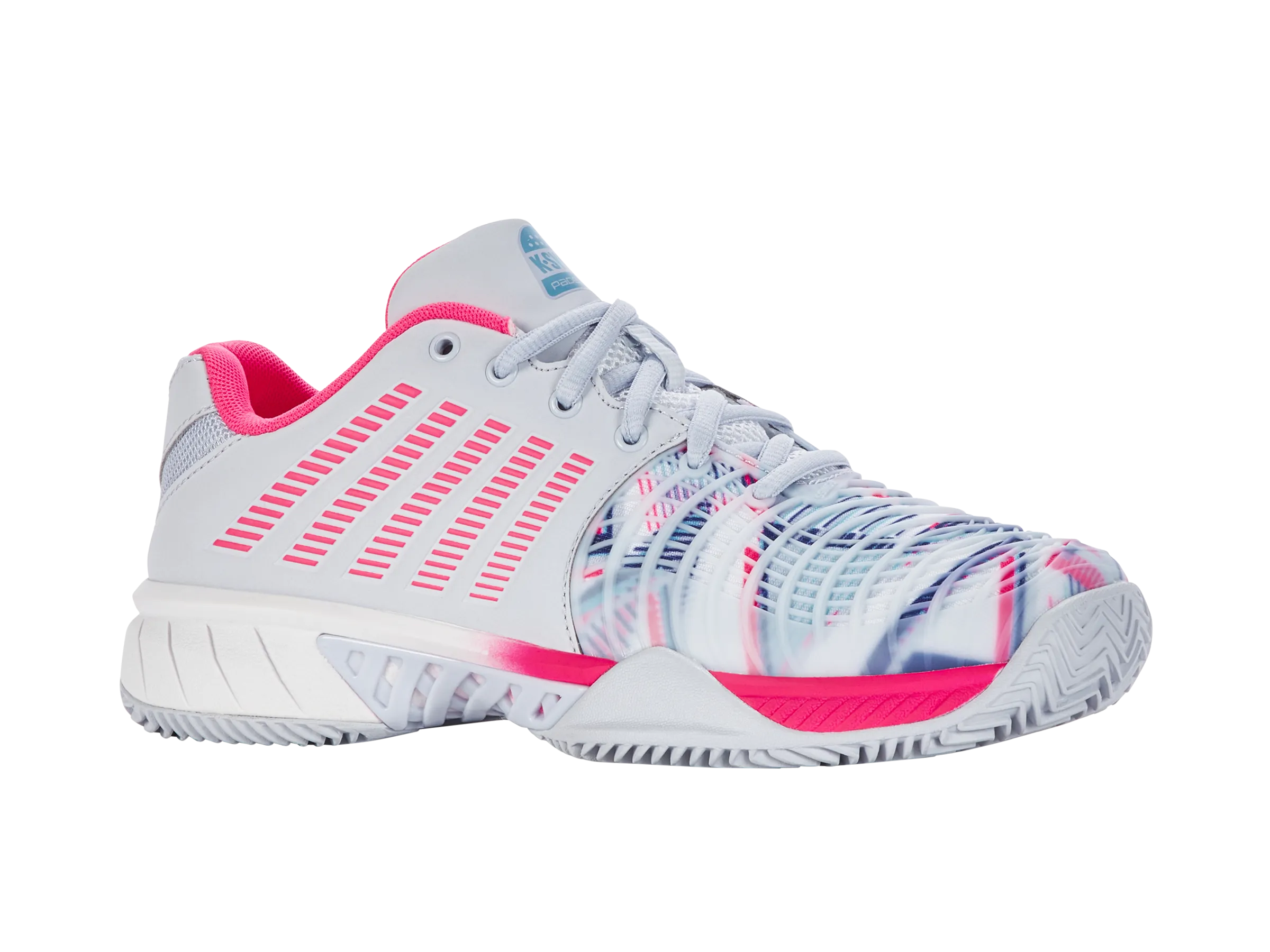 K.SWISS 98900-026-M | EXPRESS LIGHT 3 PADEL | ARCTIC ICE/WHITE/NEON PINK