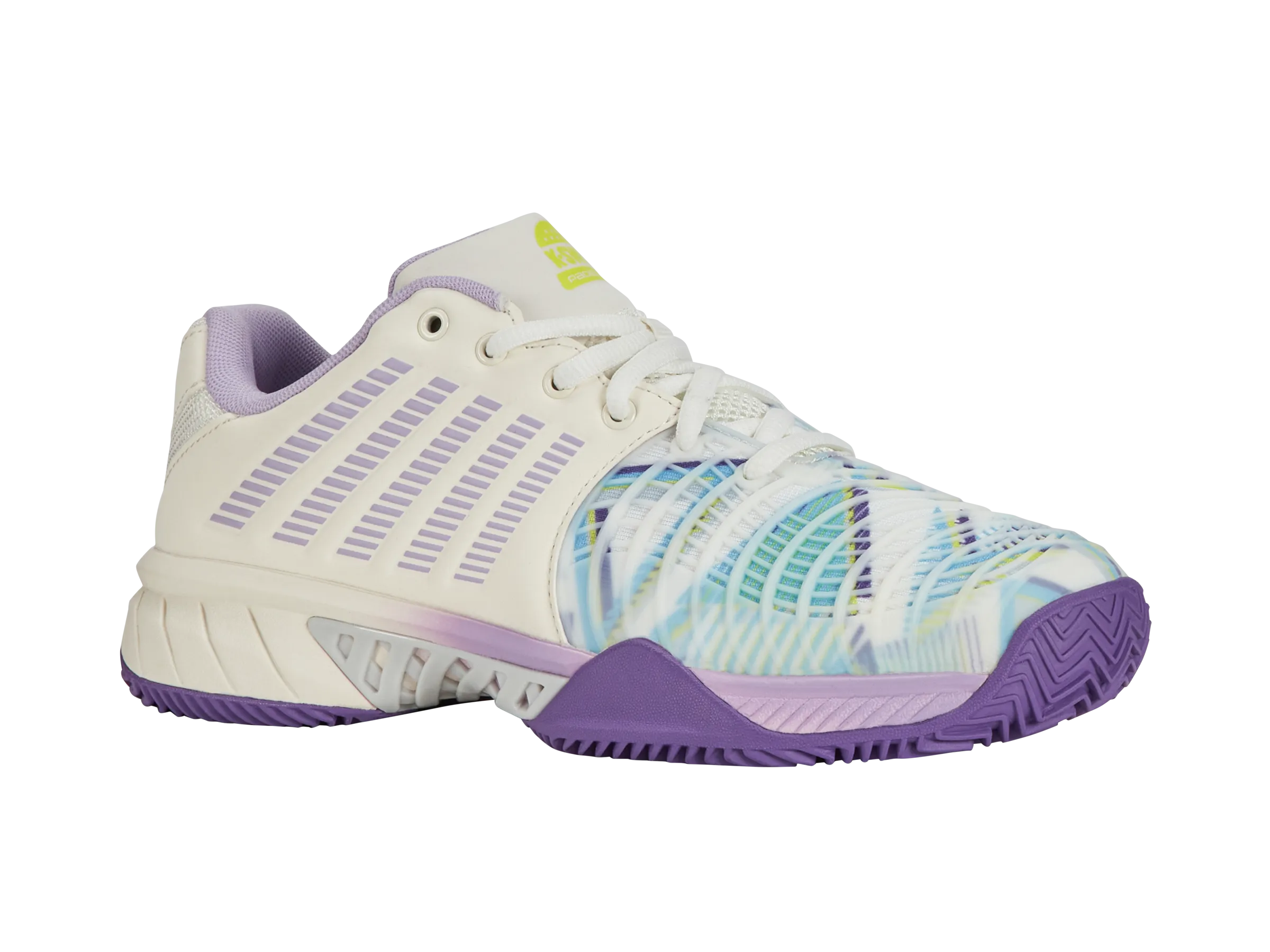 K.SWISS 98900-182-M | EXPRESS LIGHT 3 PADEL | SNOW WHITE/PURPLE HEART/EVENING PRIMROSE