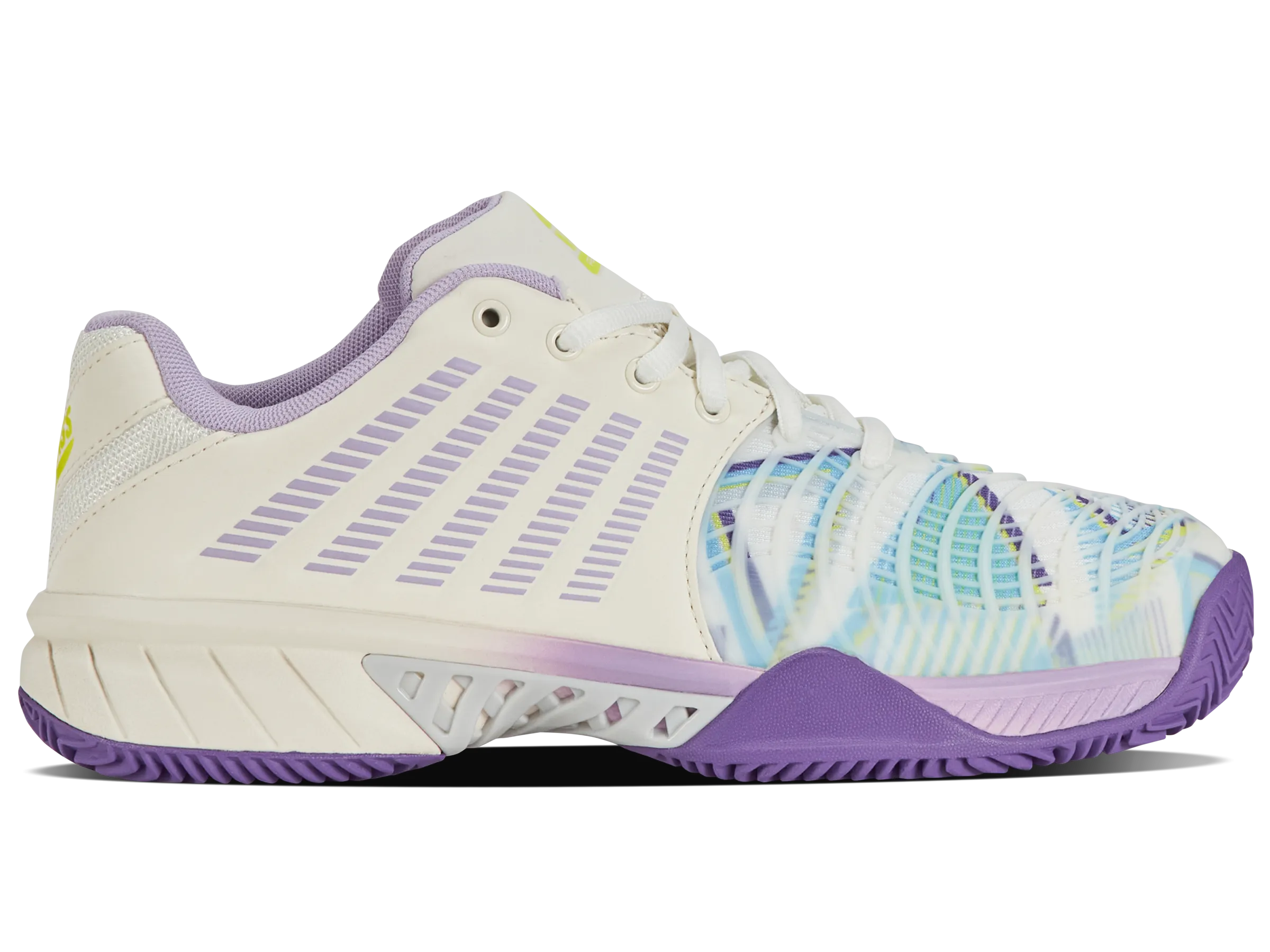 K.SWISS 98900-182-M | EXPRESS LIGHT 3 PADEL | SNOW WHITE/PURPLE HEART/EVENING PRIMROSE