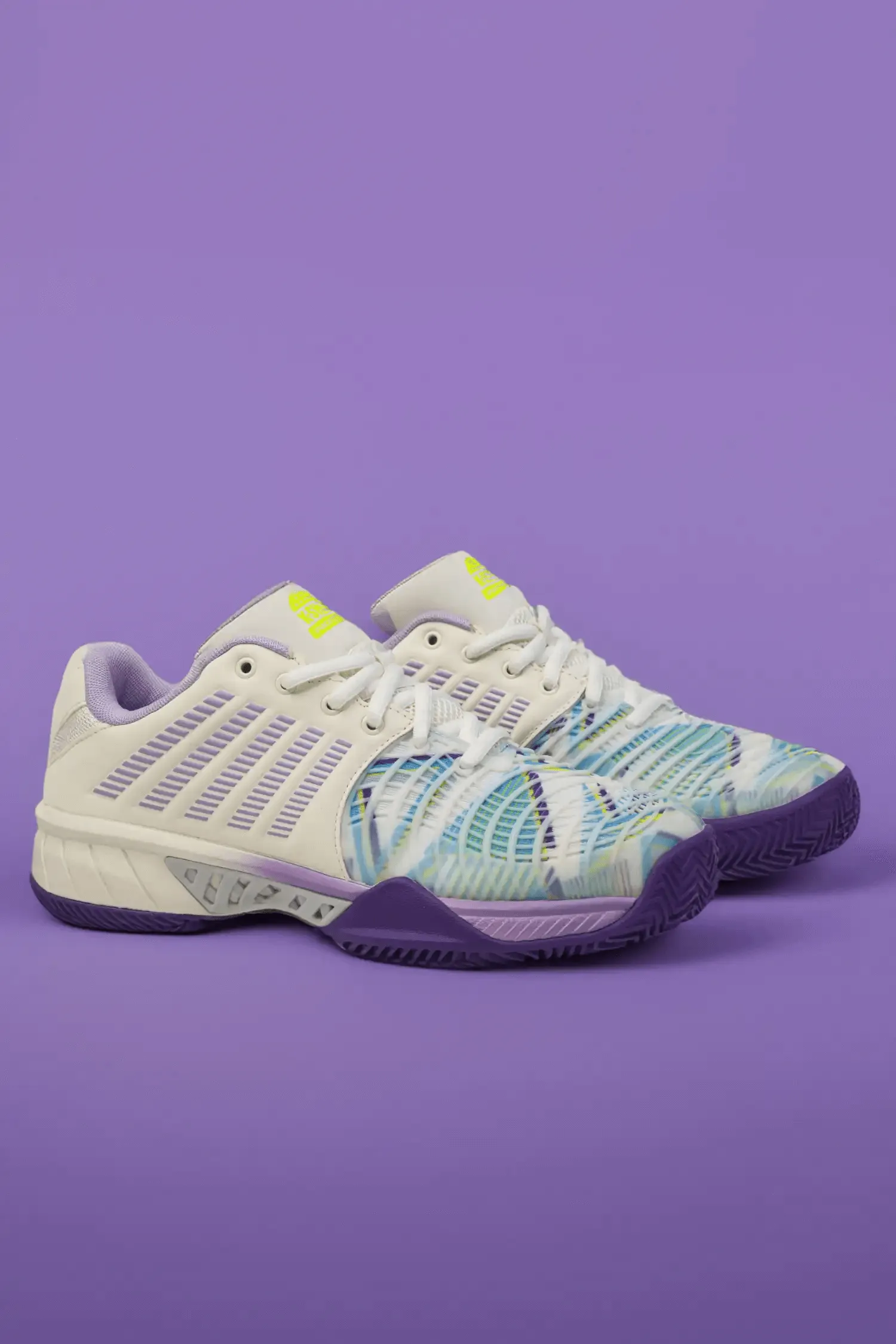 K.SWISS 98900-182-M | EXPRESS LIGHT 3 PADEL | SNOW WHITE/PURPLE HEART/EVENING PRIMROSE