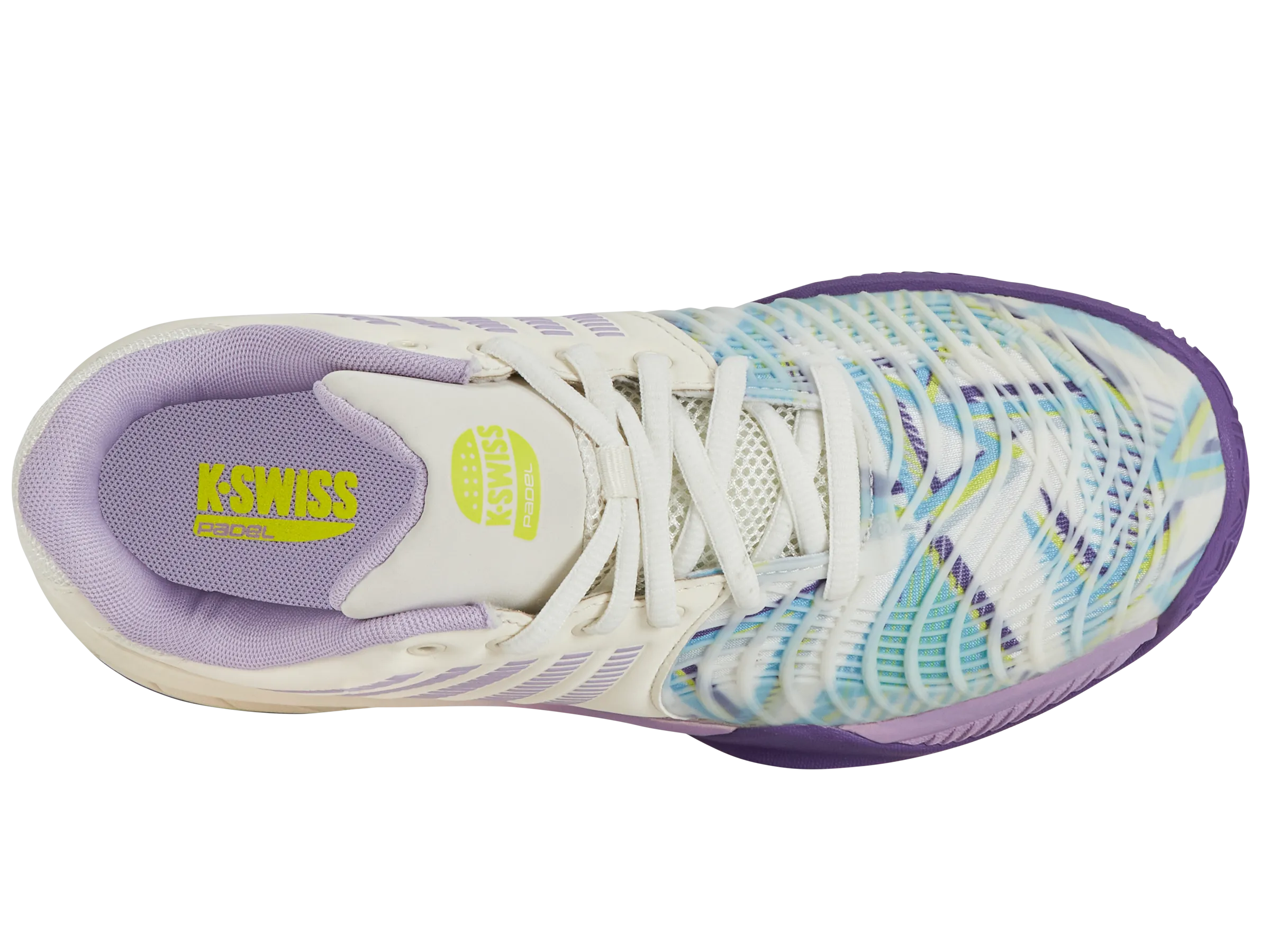 K.SWISS 98900-182-M | EXPRESS LIGHT 3 PADEL | SNOW WHITE/PURPLE HEART/EVENING PRIMROSE