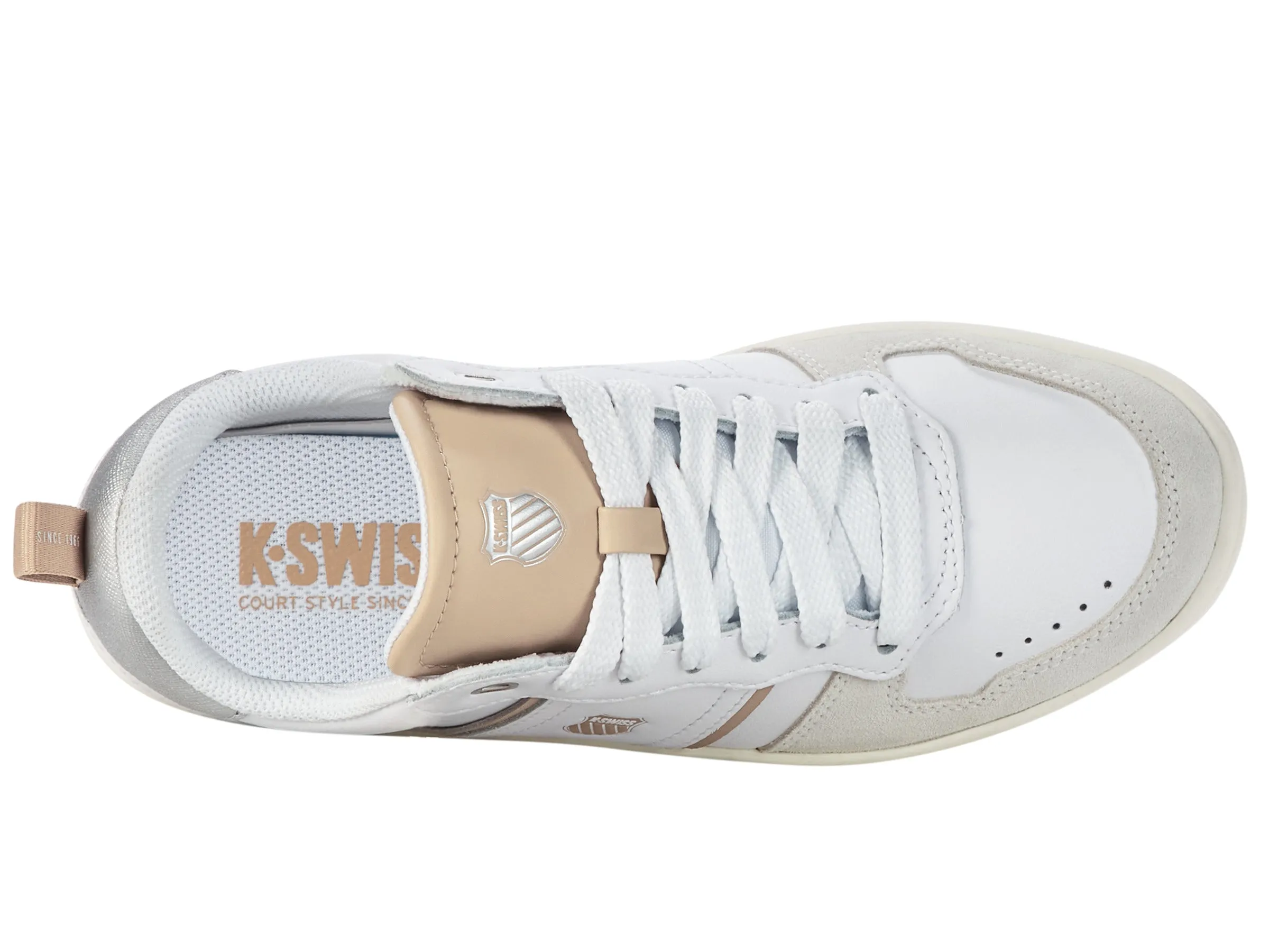 K.SWISS 98903-905-M | LOZAN MATCH LTH | WHITE/WARM TAUPE/STARWHITE/SILVER