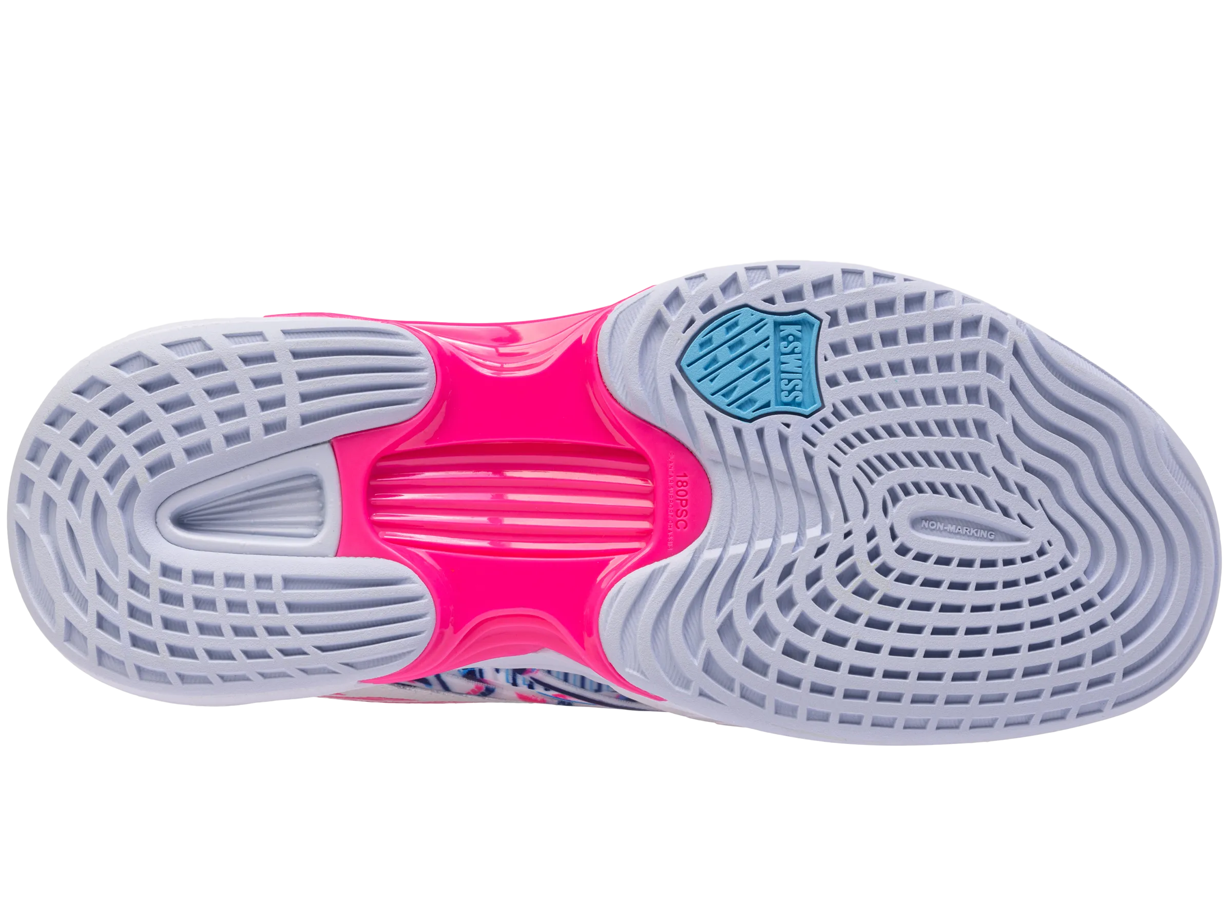 K.SWISS 98912-104-M | SPEEDTRAC PADEL | WHITE/ARCTIC ICE/NEON PINK
