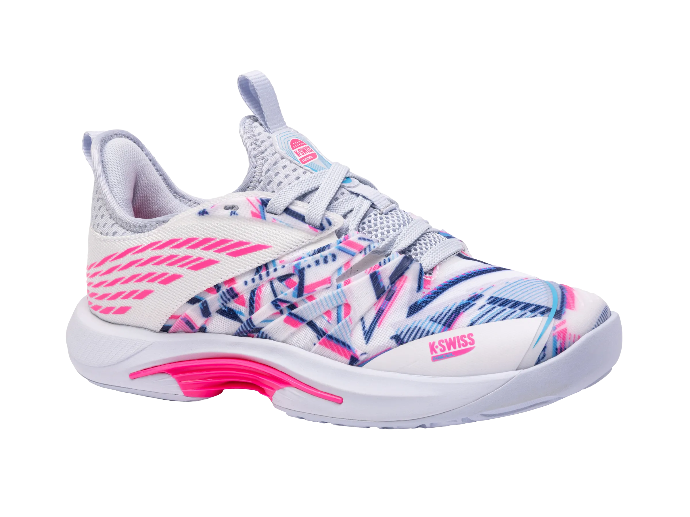 K.SWISS 98912-104-M | SPEEDTRAC PADEL | WHITE/ARCTIC ICE/NEON PINK