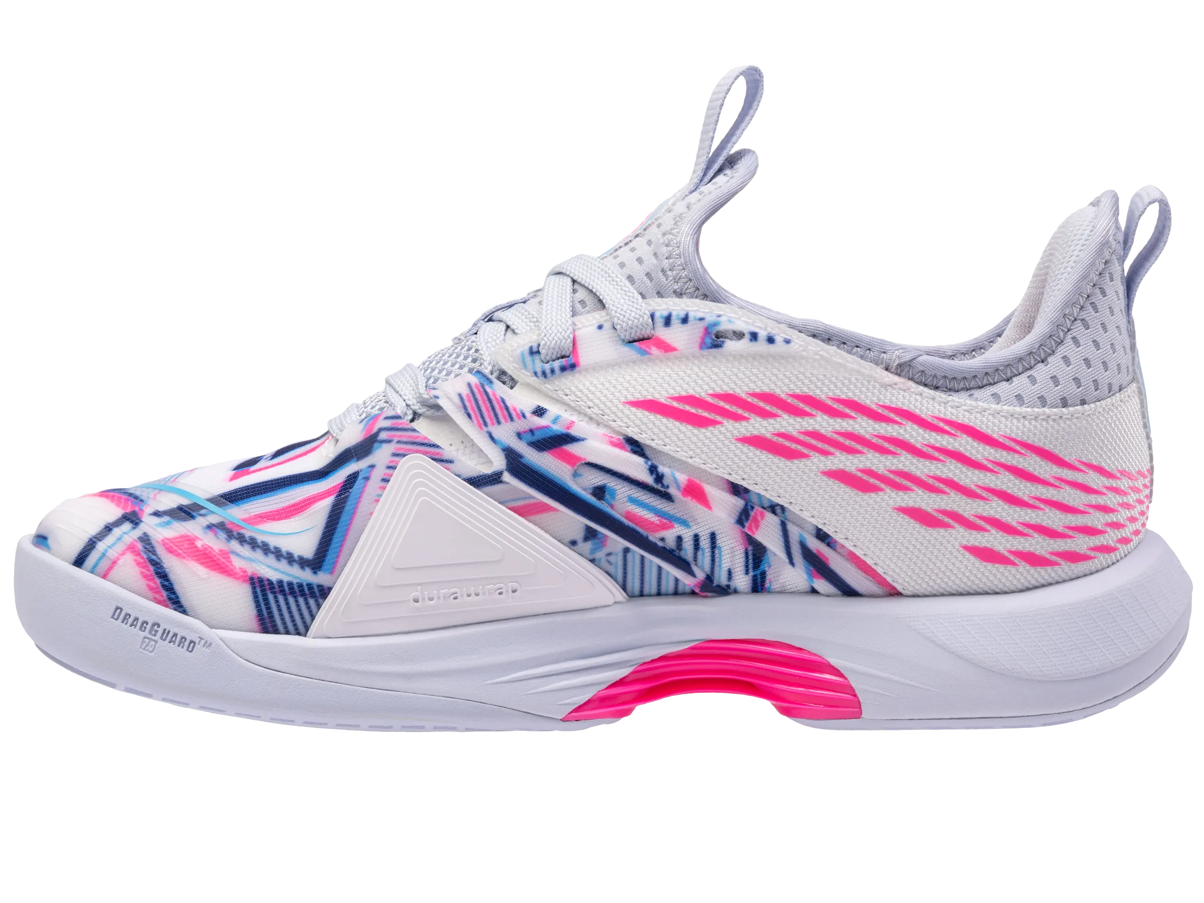 K.SWISS 98912-104-M | SPEEDTRAC PADEL | WHITE/ARCTIC ICE/NEON PINK