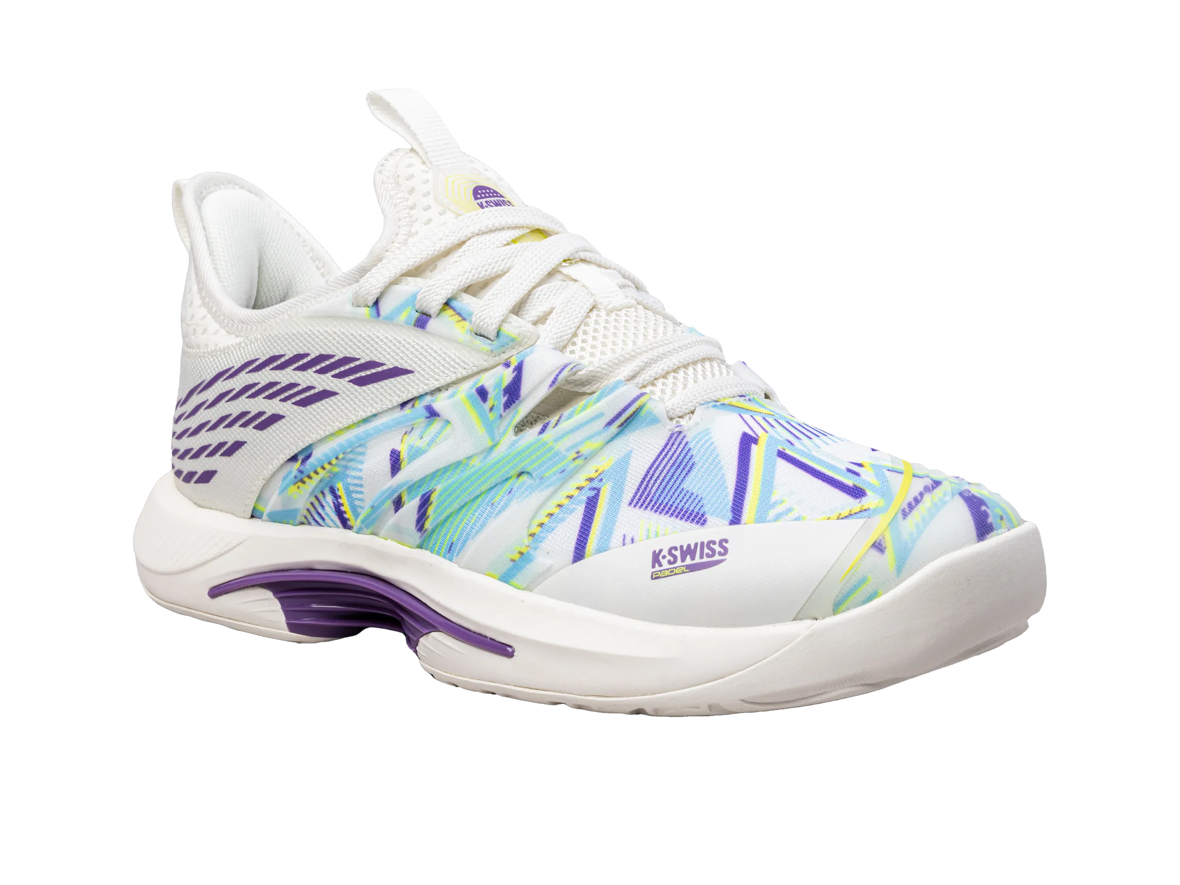 K.SWISS 98912-182-M | SPEEDTRAC PADEL | SNOW WHITE/PURPLE HEART/EVENING PRIMROSE