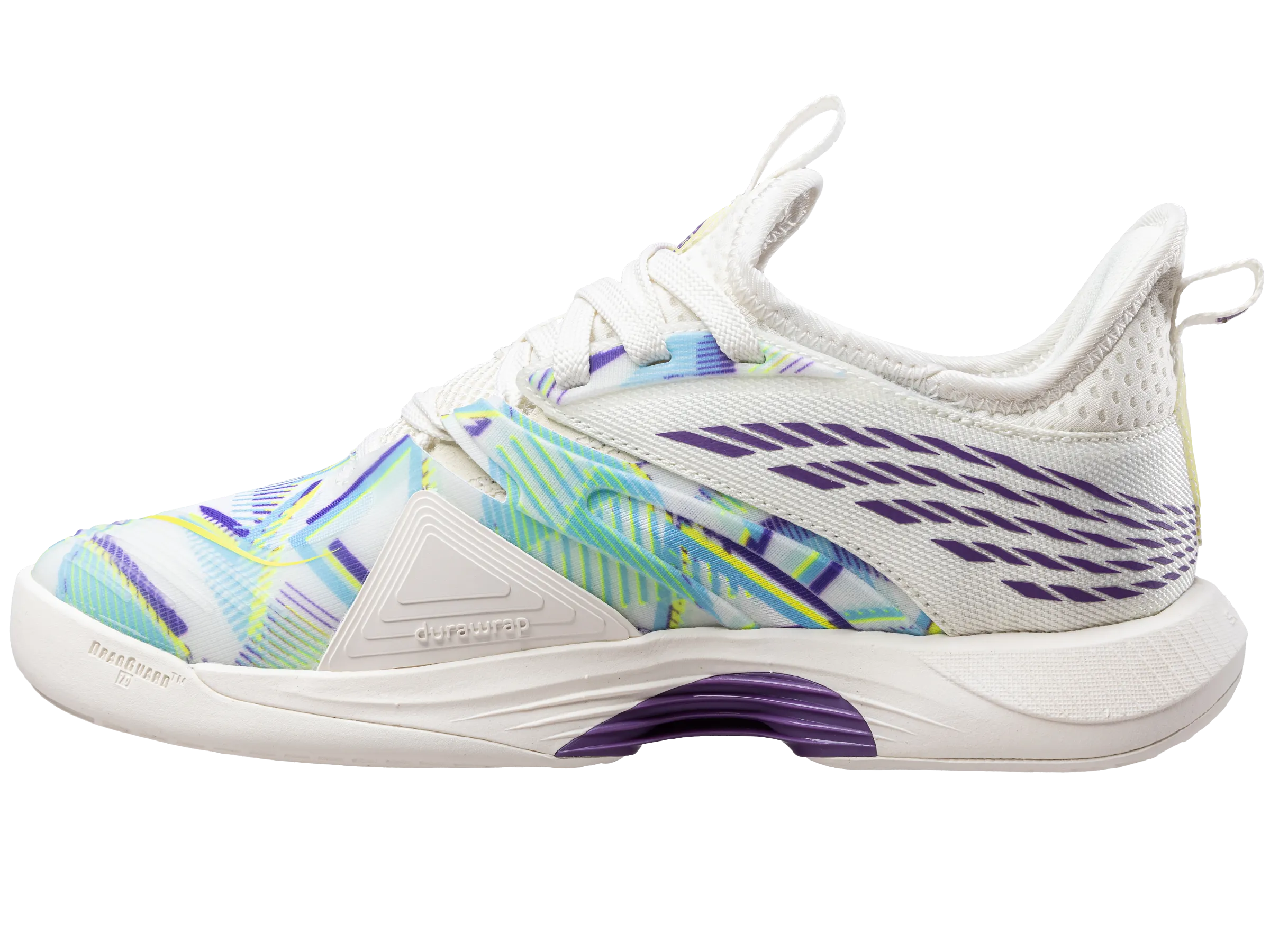 K.SWISS 98912-182-M | SPEEDTRAC PADEL | SNOW WHITE/PURPLE HEART/EVENING PRIMROSE