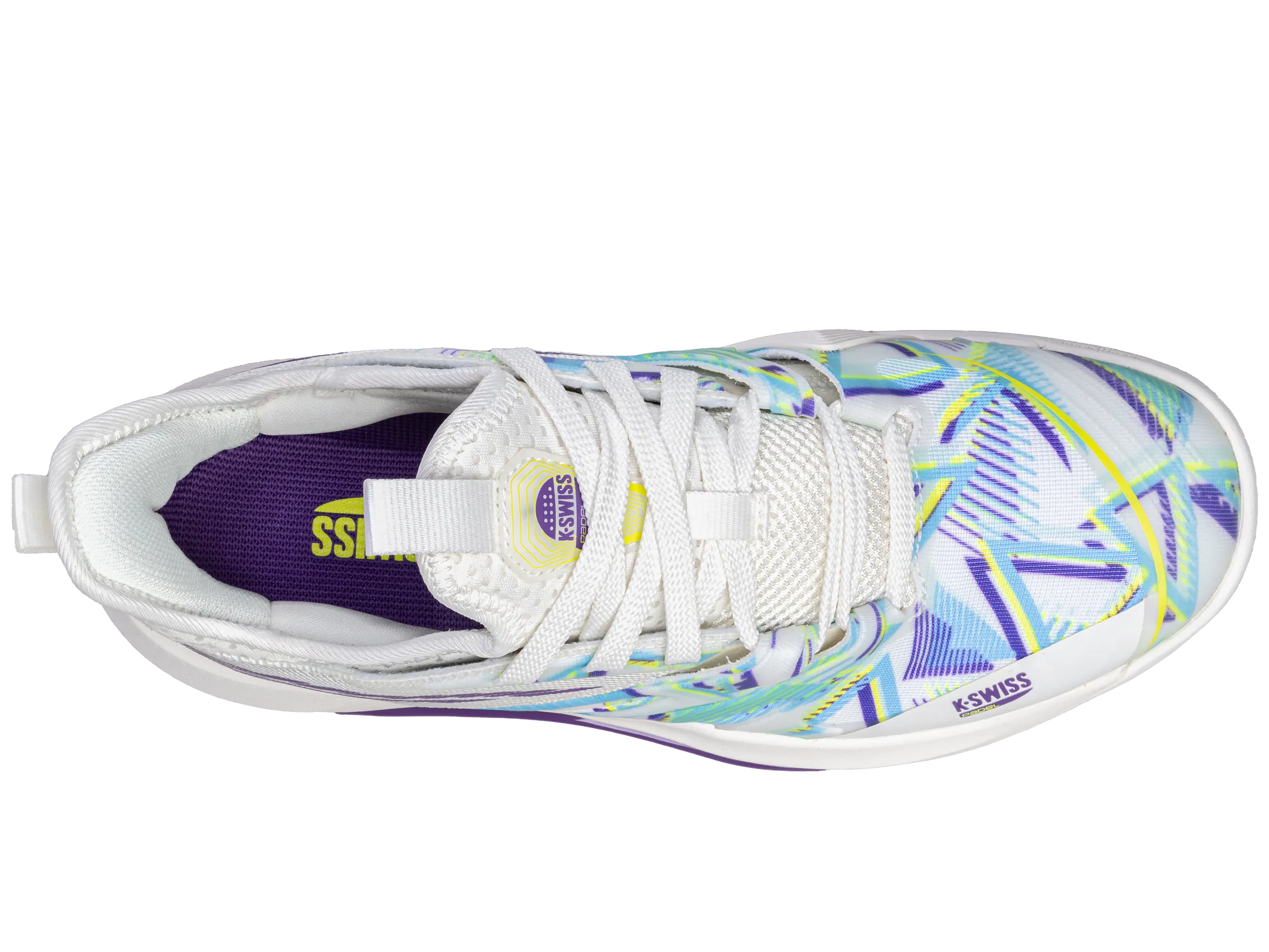 K.SWISS 98912-182-M | SPEEDTRAC PADEL | SNOW WHITE/PURPLE HEART/EVENING PRIMROSE