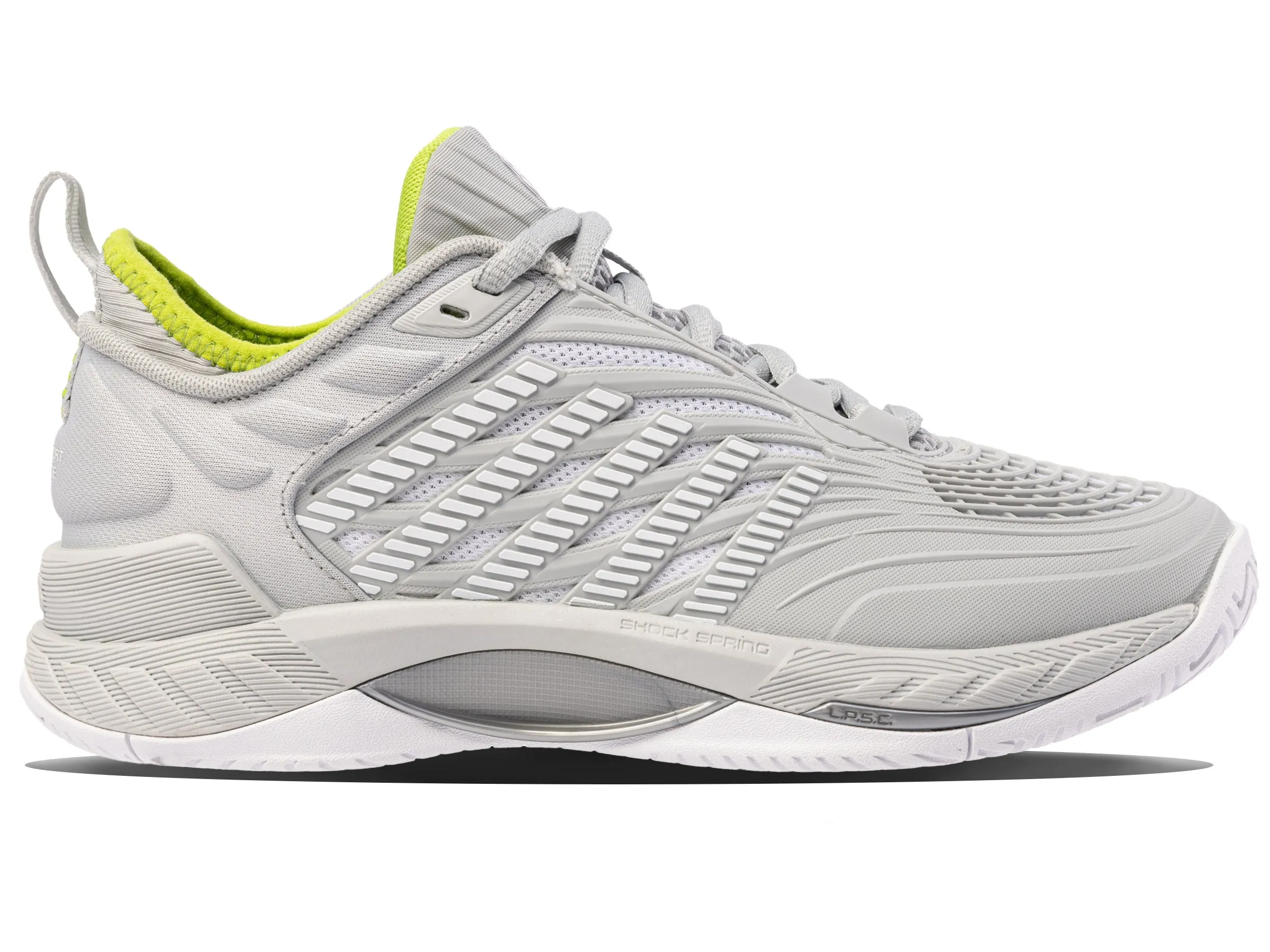 K.SWISS 99071-034-M | HYPERCOURT SUPREME 2 | GRAY VIOLET/WHITE/LIME GREEN