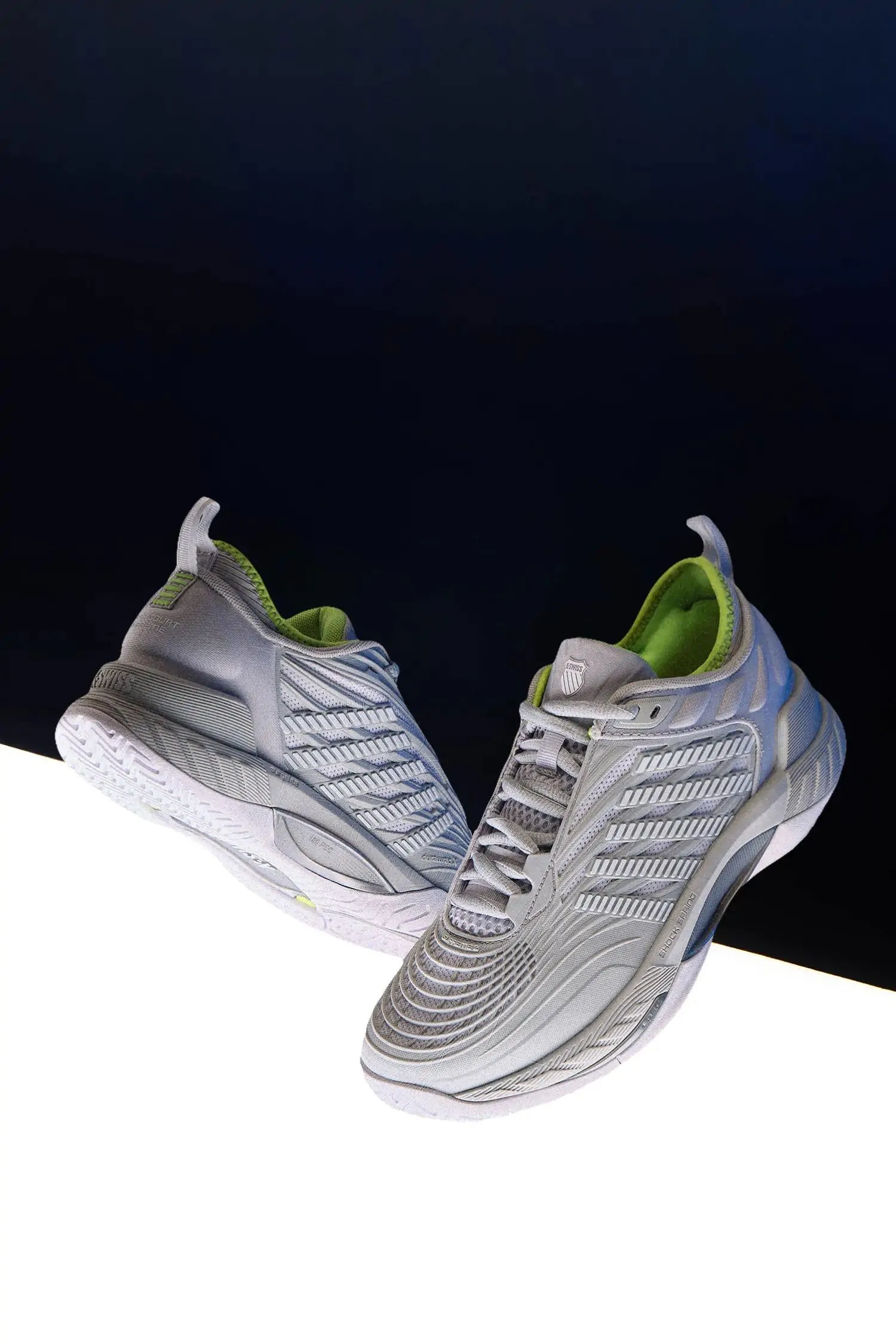 K.SWISS 99071-034-M | HYPERCOURT SUPREME 2 | GRAY VIOLET/WHITE/LIME GREEN