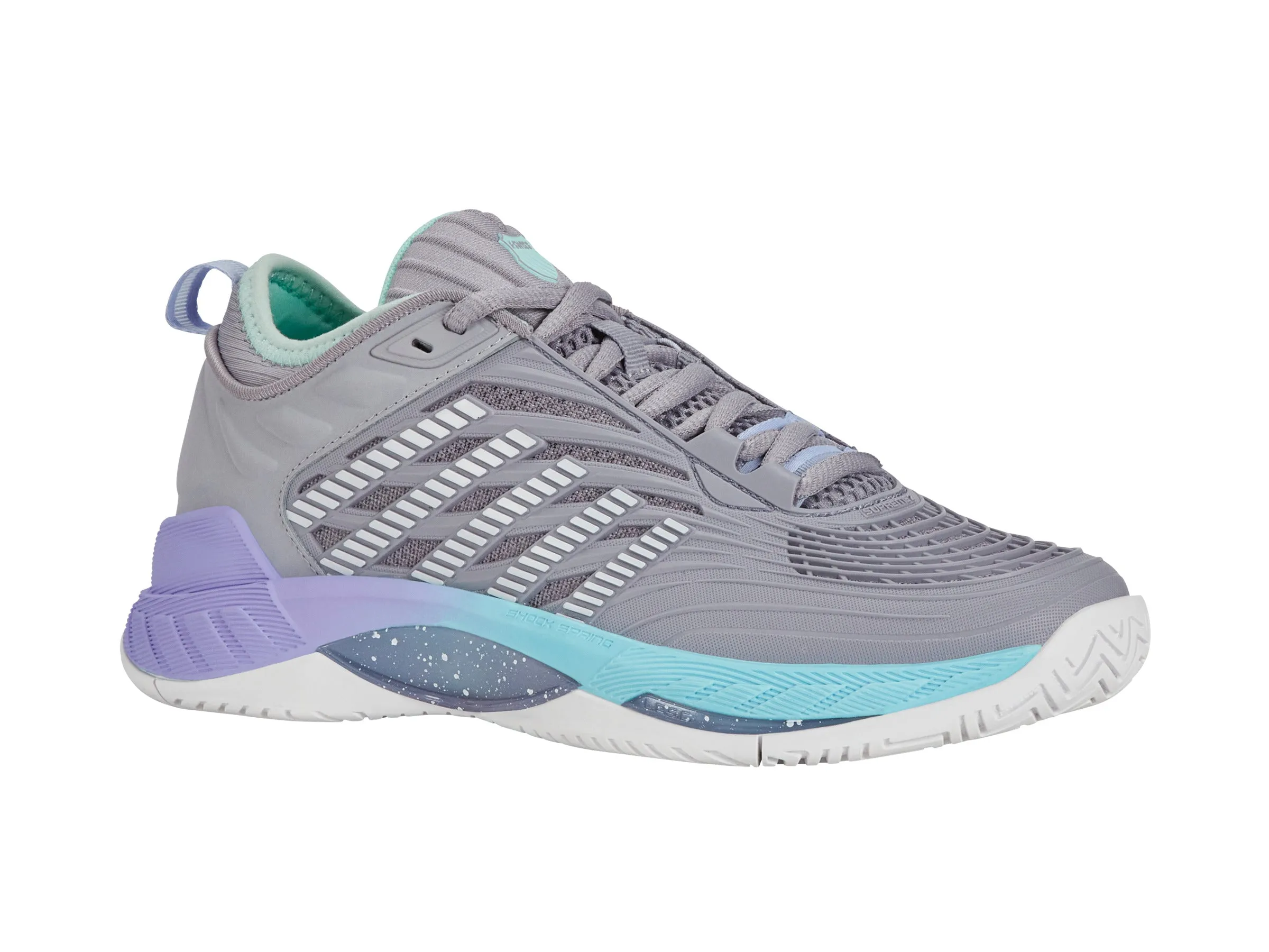 K.SWISS 99071-052-M | HYPERCOURT SUPREME 2 | LILAC GRAY/NIMBUS CLOUD/NEON PURPLE