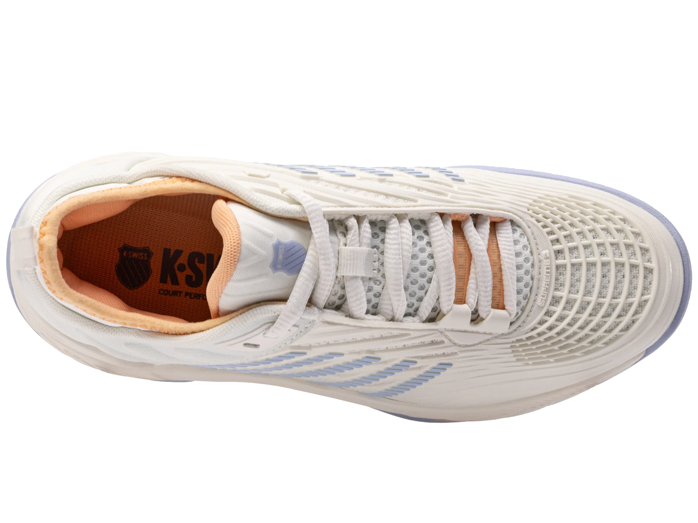 K.SWISS 99071-131-M | HYPERCOURT SUPREME 2 | STAR WHITE/HEATHER/PEACH FUZZ