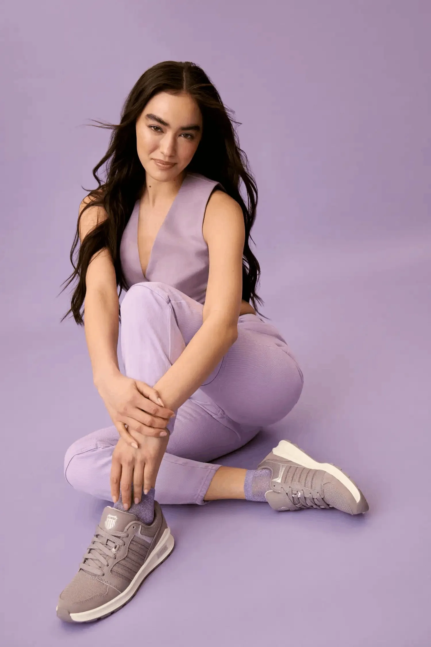 K.SWISS 99079-051-M | RIVAL TRAINER T | PURPLE DOVE/SILVER/SNOW WHITE