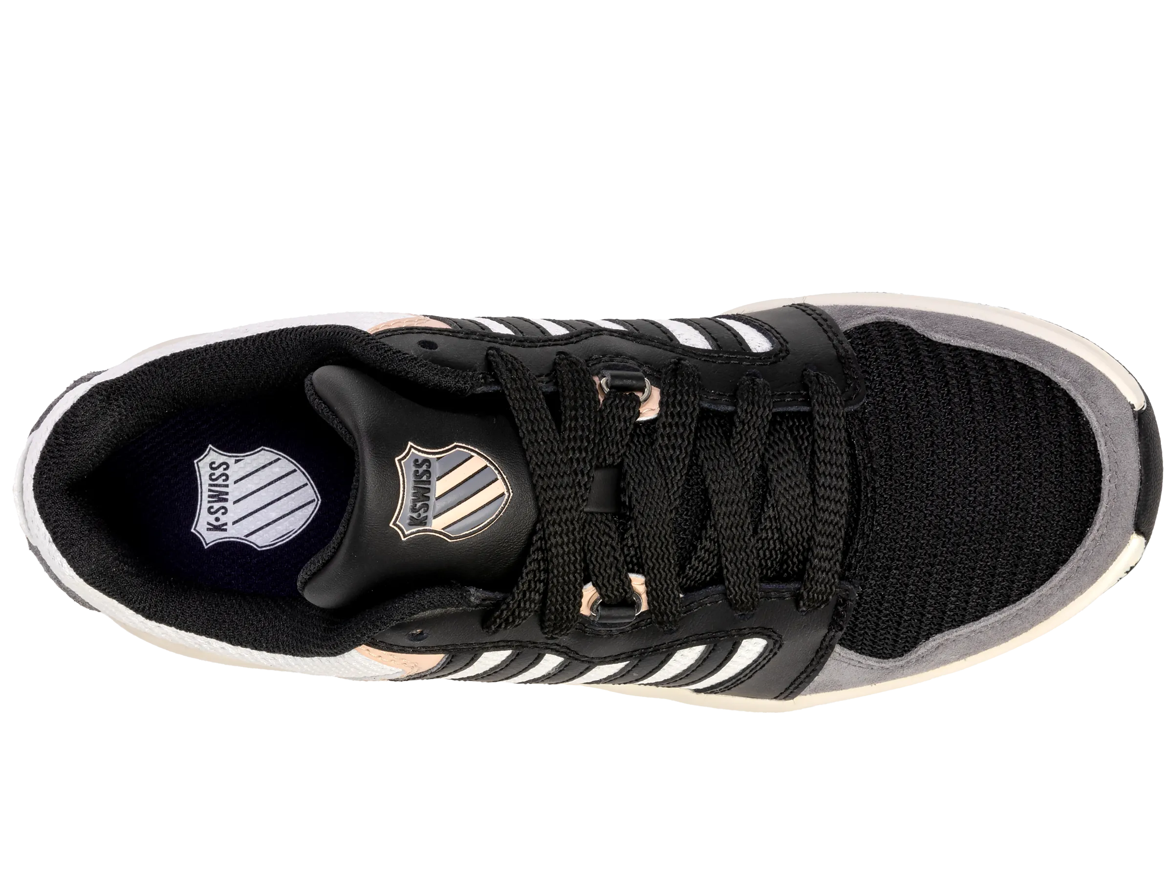 K.SWISS 99079-067-M | RIVAL TRAINER T | BLACK/BLANC DE BLANC/SMOKED PEARL