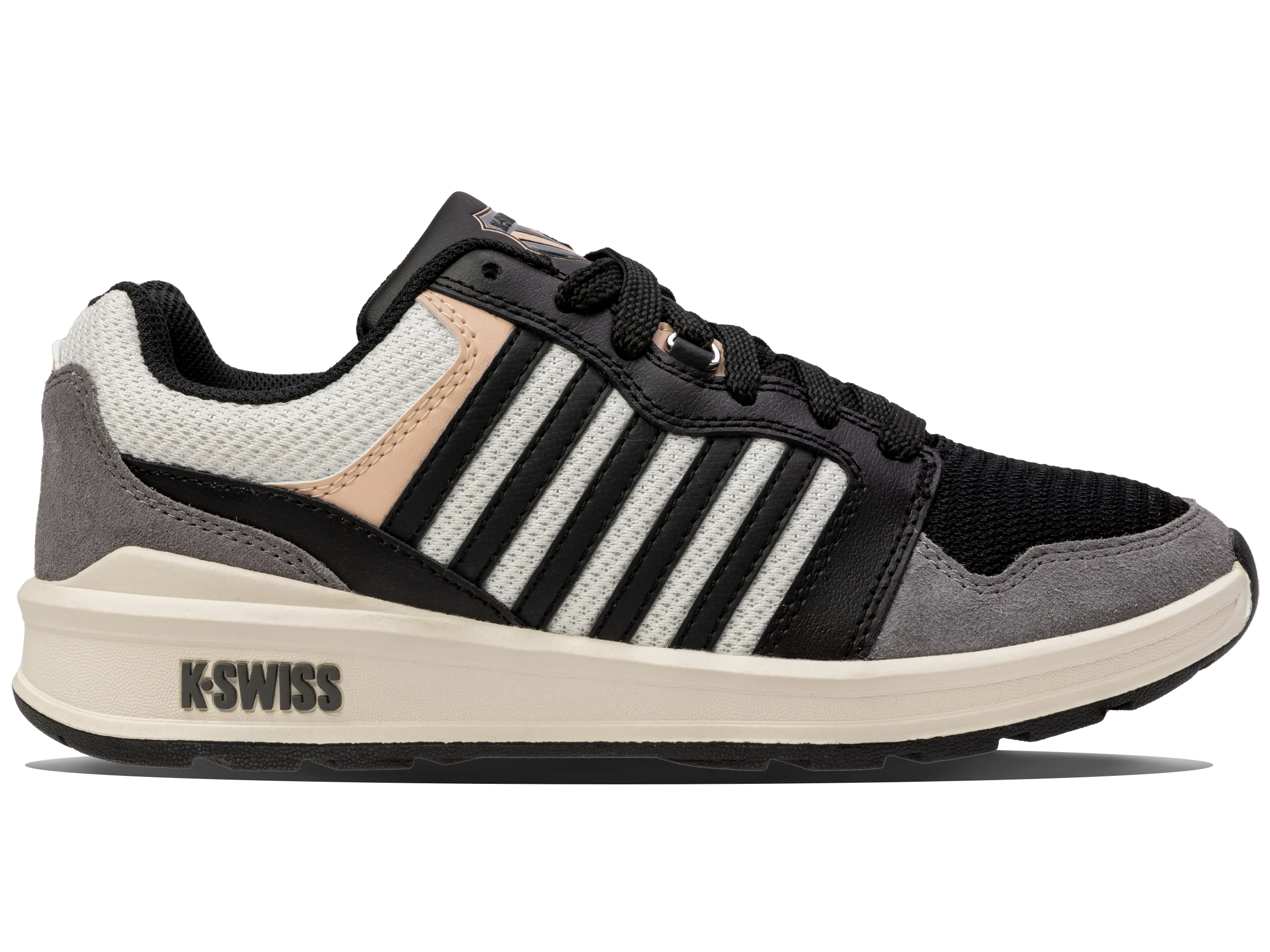 K.SWISS 99079-067-M | RIVAL TRAINER T | BLACK/BLANC DE BLANC/SMOKED PEARL