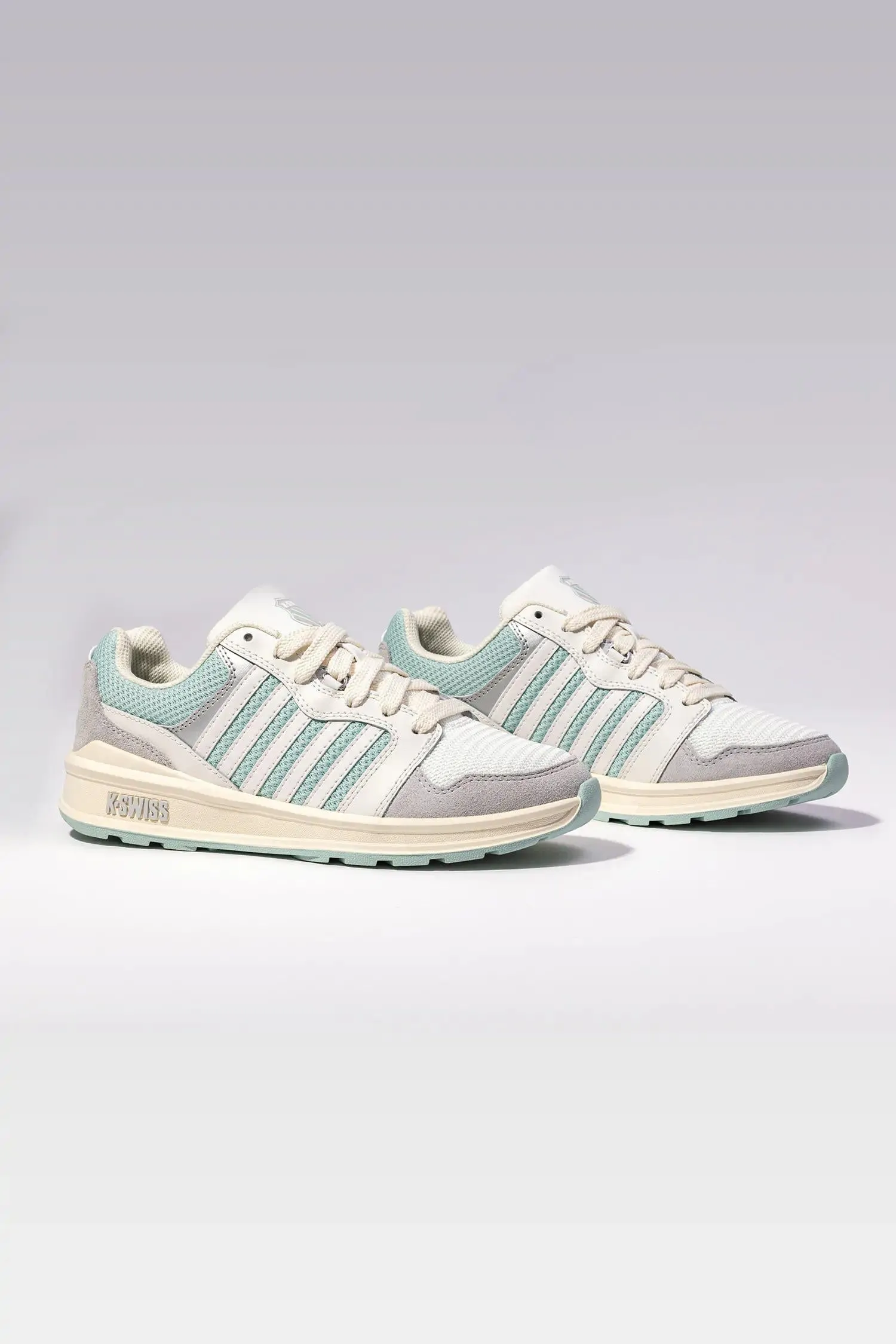 K.SWISS 99079-118-M | RIVAL TRAINER T | BLANC DE BLANC/SURF SPRAY/GRAY VIOLET