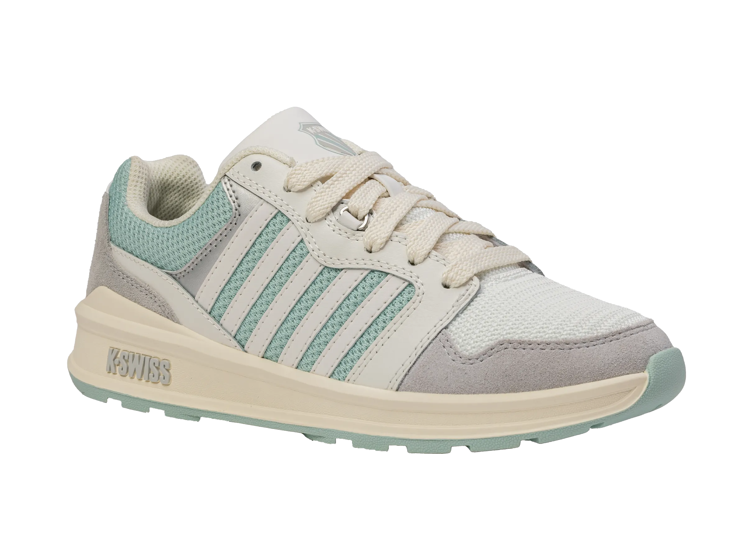 K.SWISS 99079-118-M | RIVAL TRAINER T | BLANC DE BLANC/SURF SPRAY/GRAY VIOLET