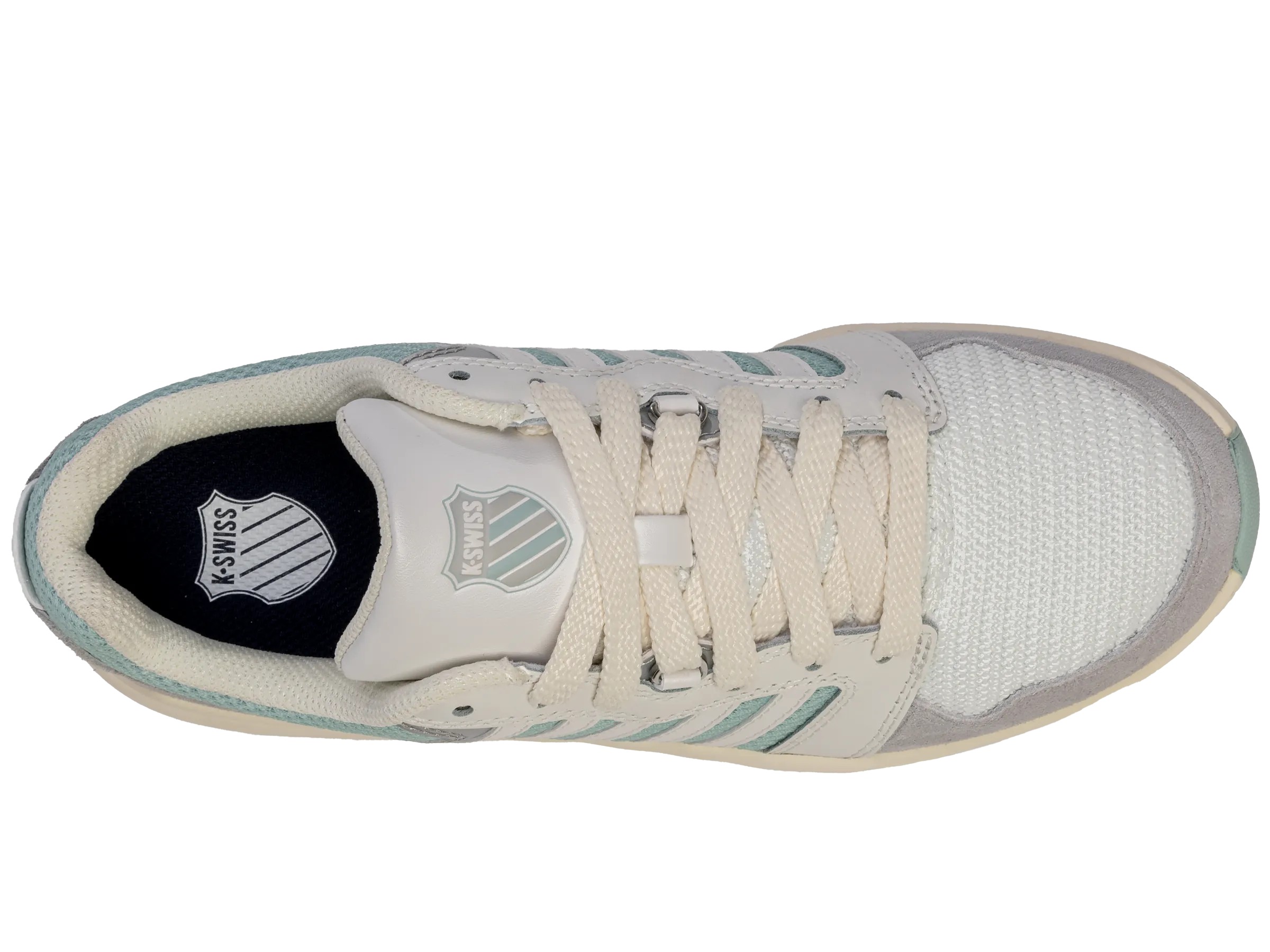 K.SWISS 99079-118-M | RIVAL TRAINER T | BLANC DE BLANC/SURF SPRAY/GRAY VIOLET