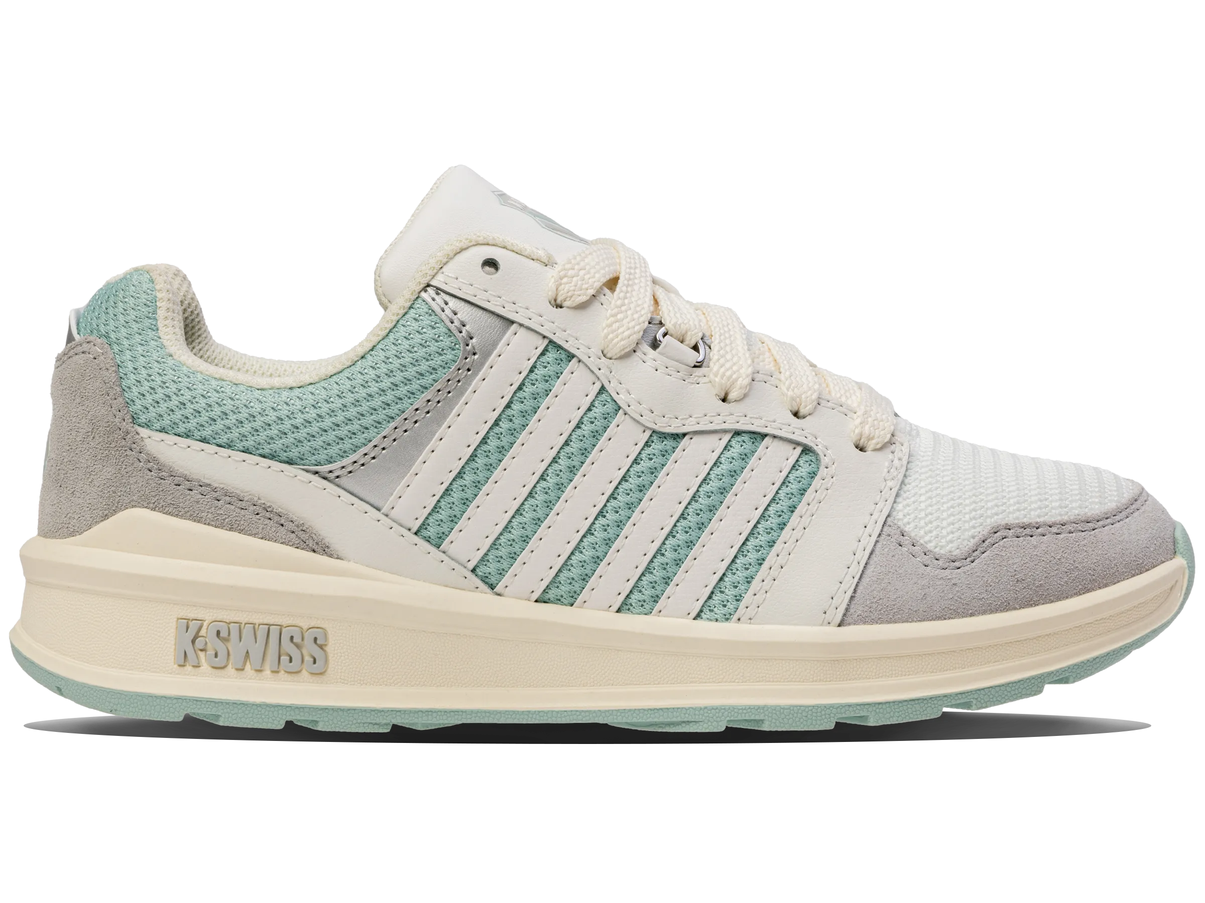 K.SWISS 99079-118-M | RIVAL TRAINER T | BLANC DE BLANC/SURF SPRAY/GRAY VIOLET